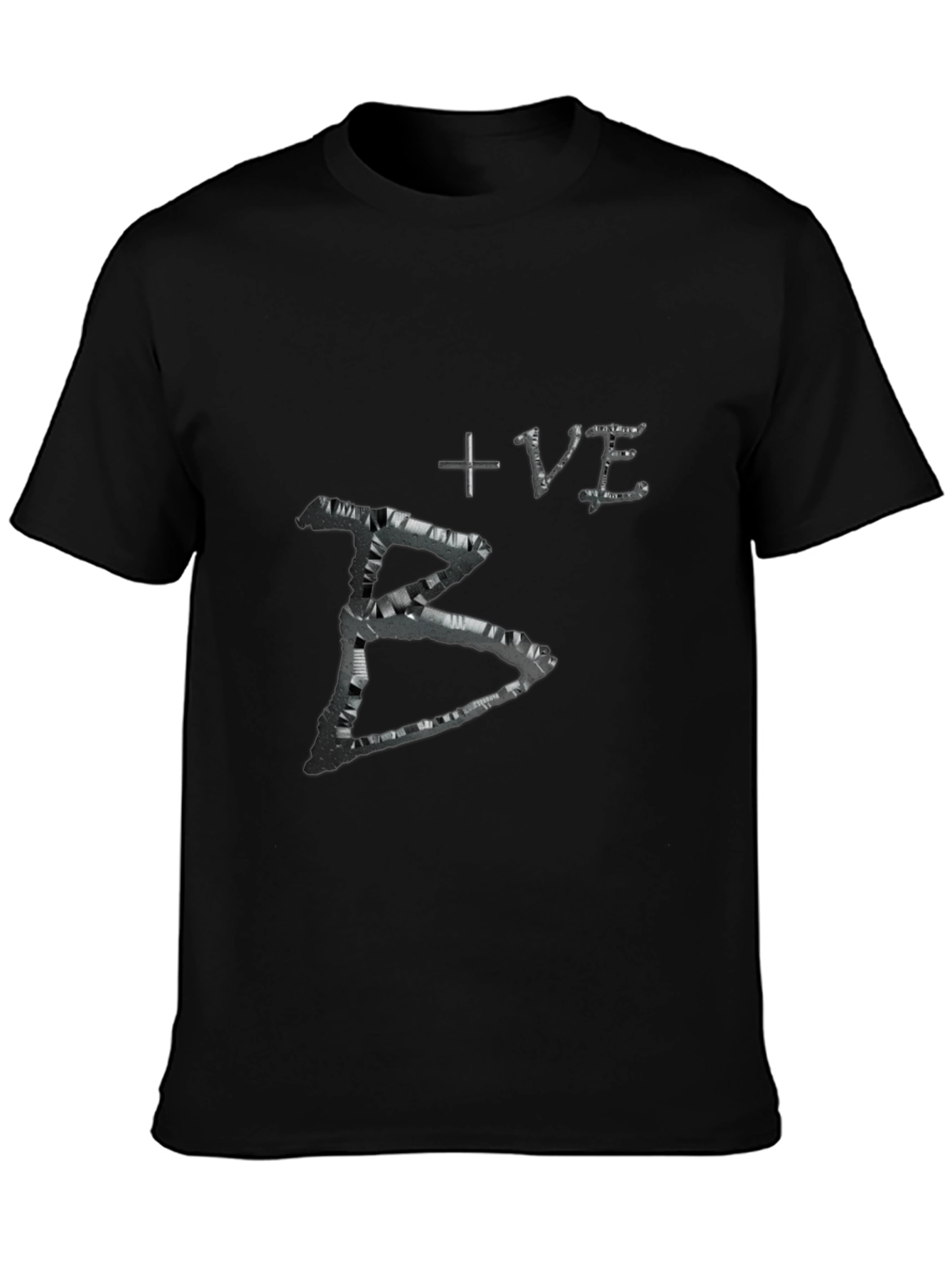 Black B+VE Graphic Tee view 3