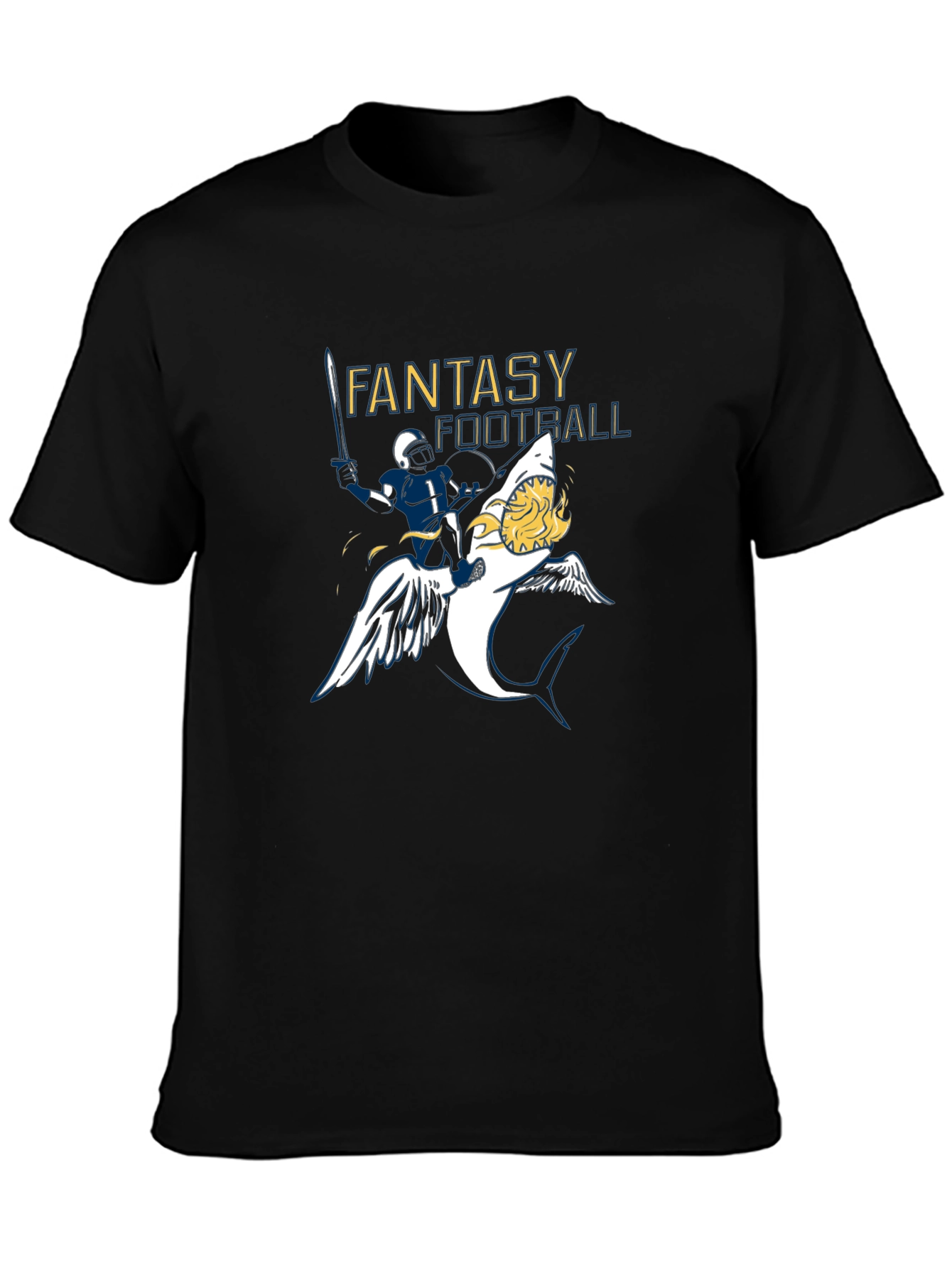 Black Fantasy Football Graphic Tee view 3