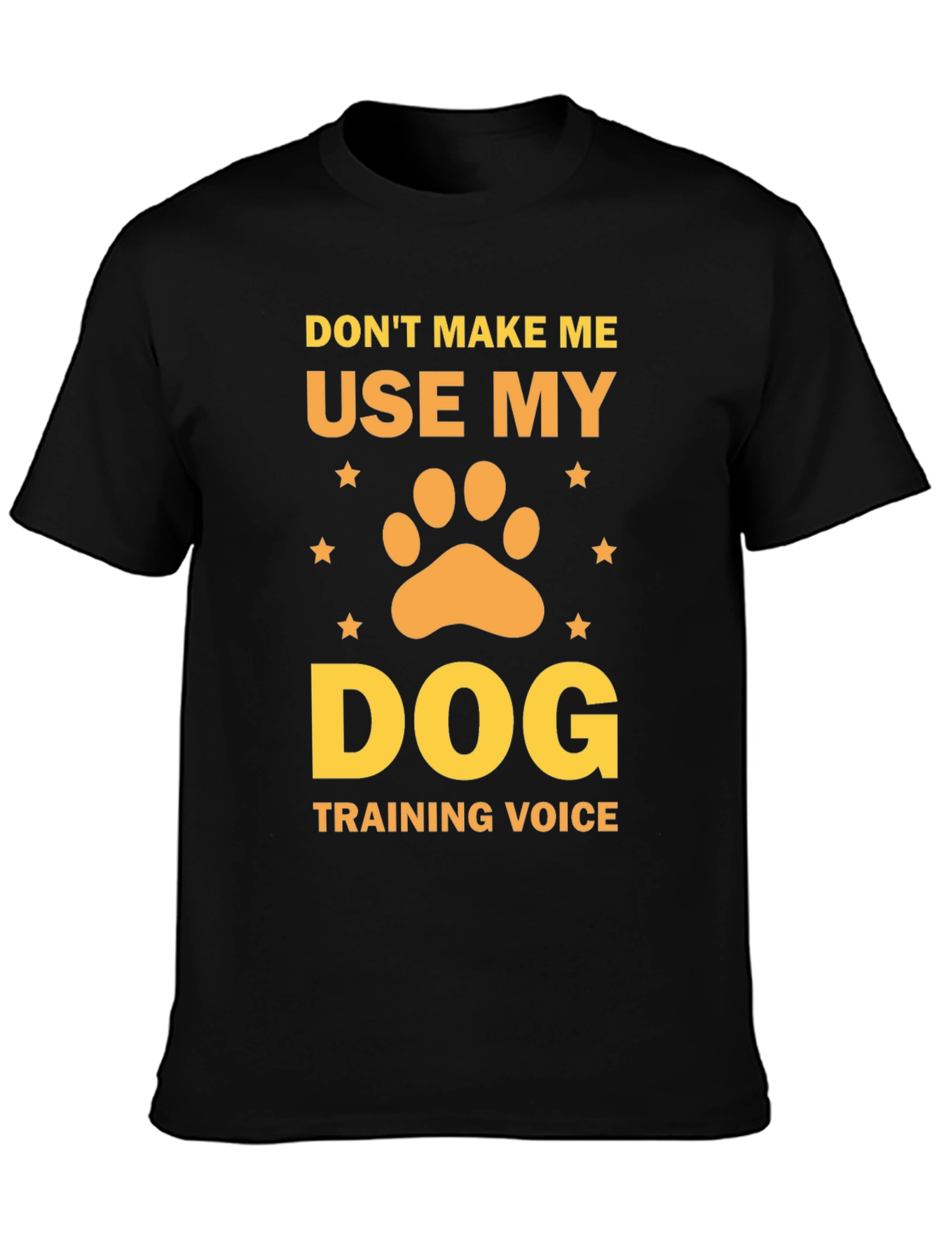 Black Dog Training Voice T-Shirt - Novelty Tee view 3