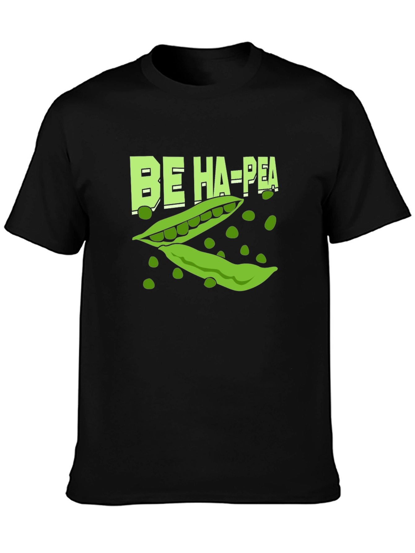 Black Be Ha-Pea T-Shirt - Black view 3