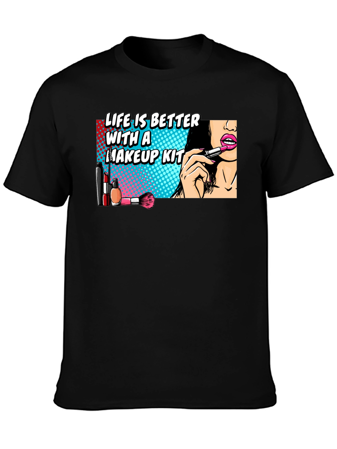 Makeup Kit T-Shirt - Life is Better With Makeup - 3