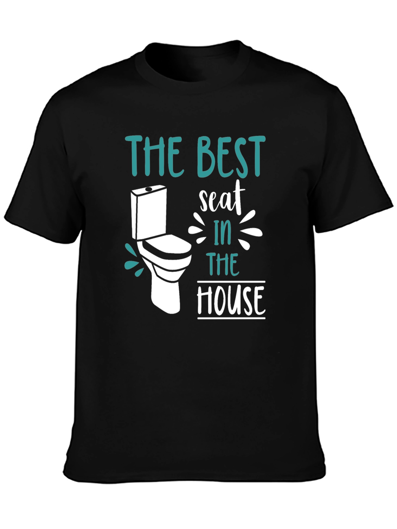 Black Best Seat in the House Graphic T-Shirt view 3