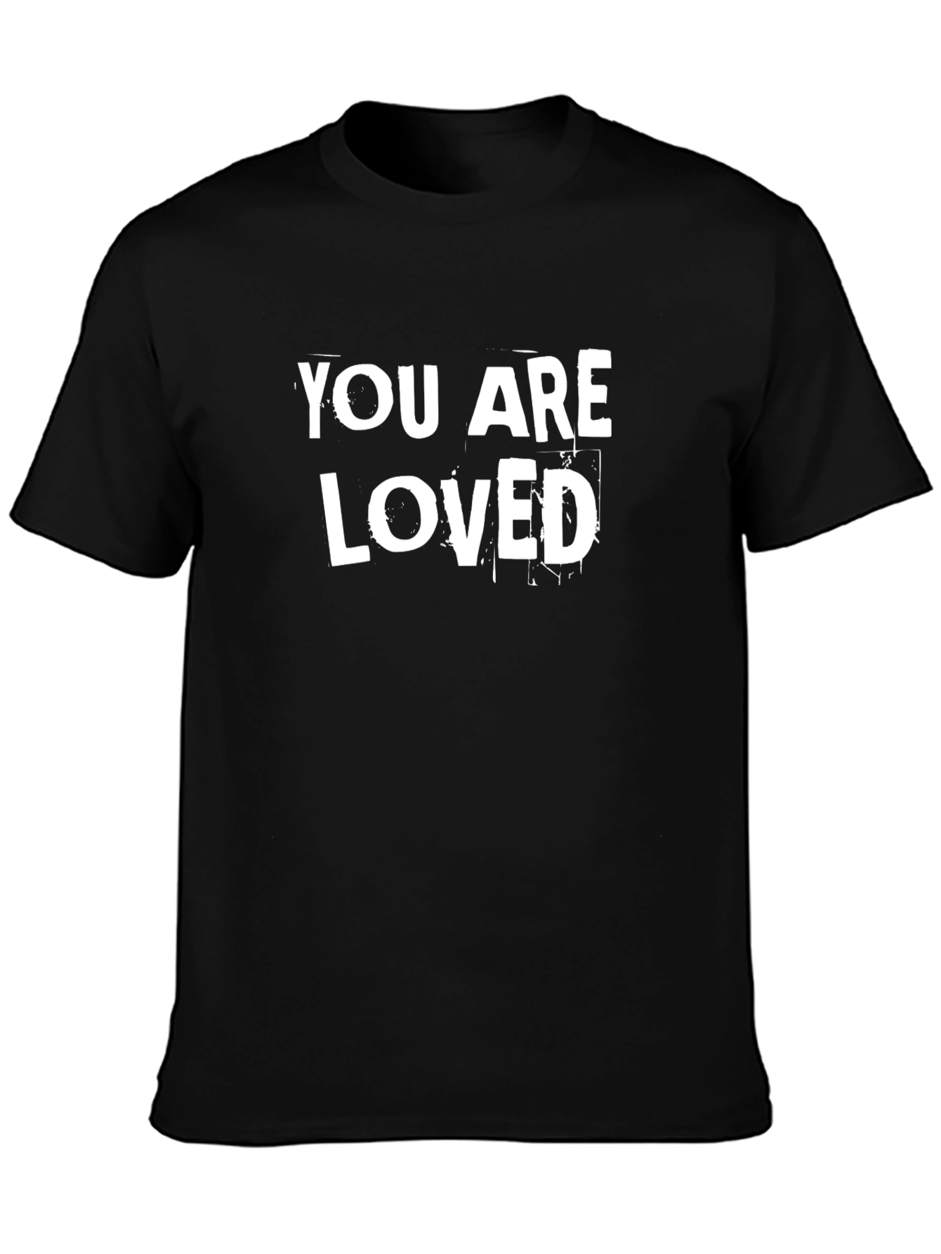 Black You Are Loved Graphic Tee - Soft Cotton Blend Shirt view 3