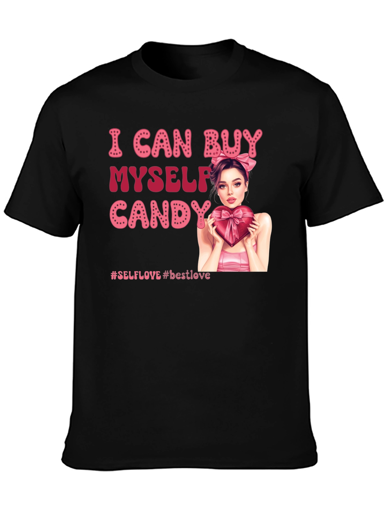 Black I Can Buy Myself Candy Graphic Tee view 3