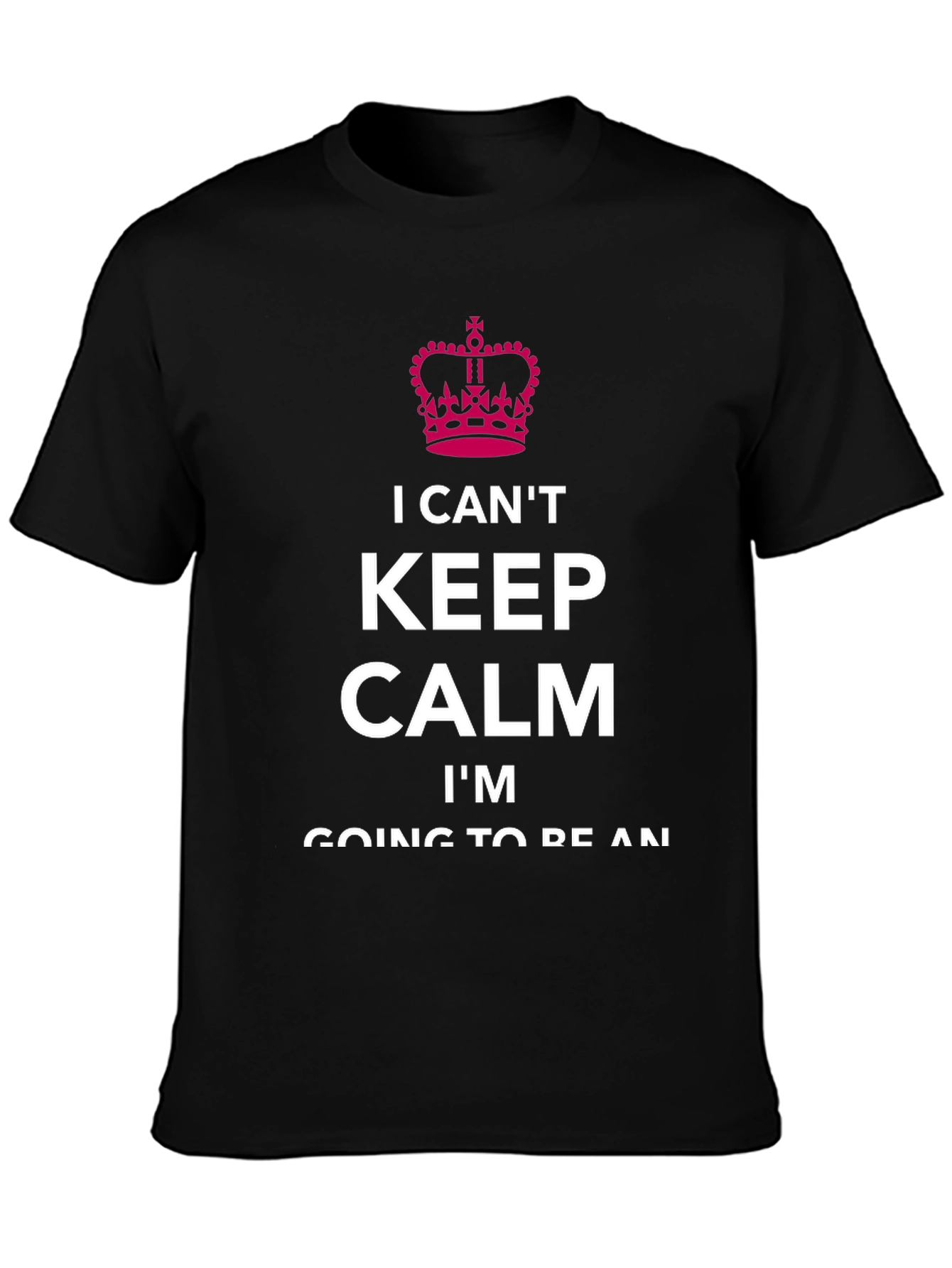 Black I Can't Keep Calm T-Shirt view 3
