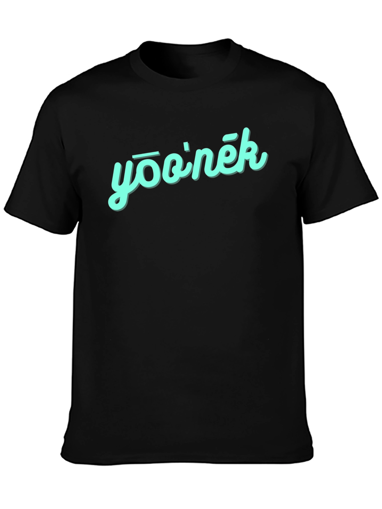 Black Yooinek Graphic Tee - Soft Cotton Blend view 3