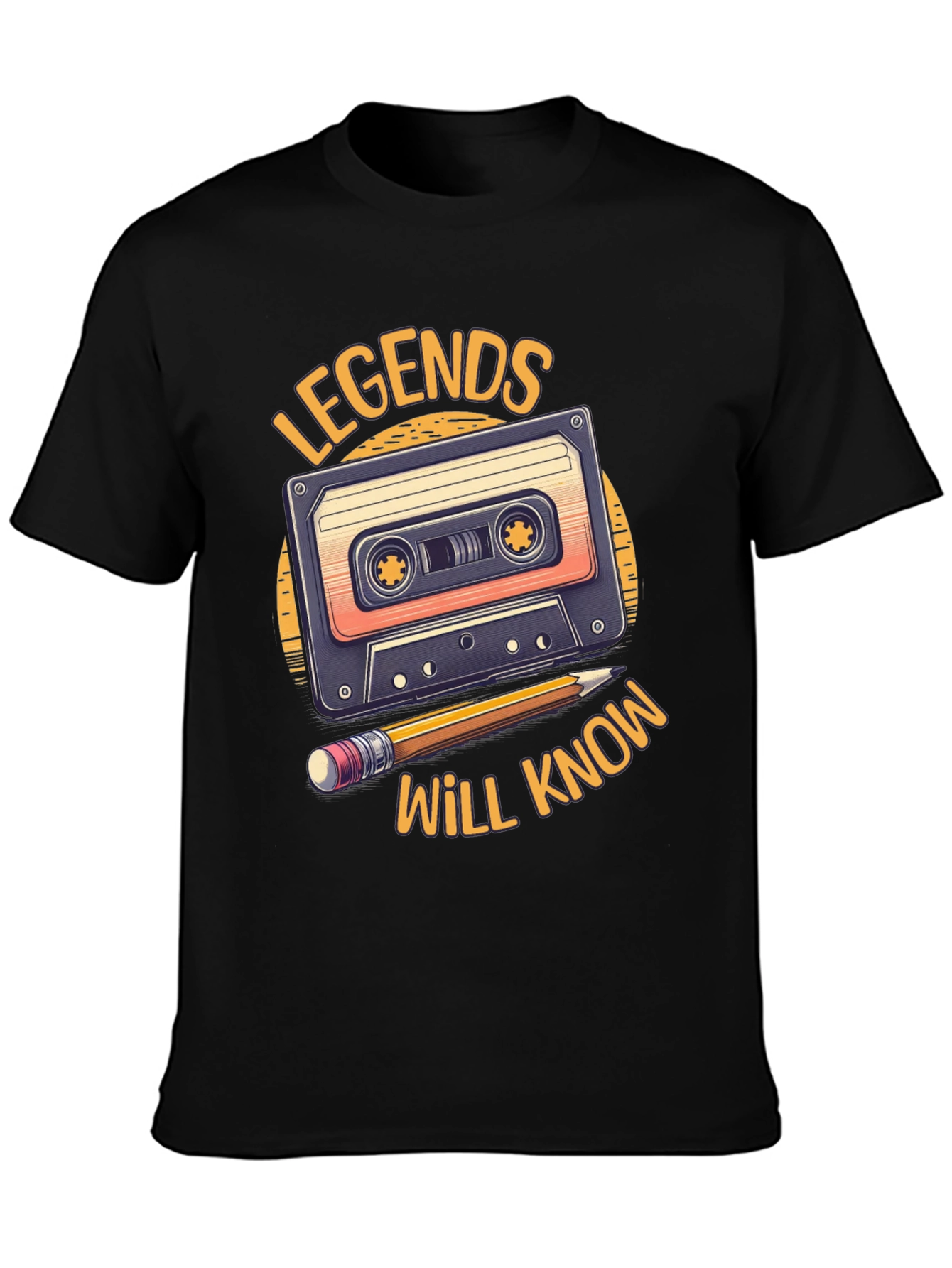 Black Legends Cassette Tape T-Shirt view 3