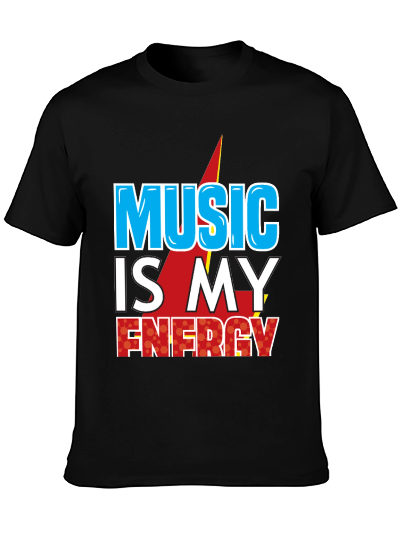 Black Music is My Energy Graphic Tee - Black view 3