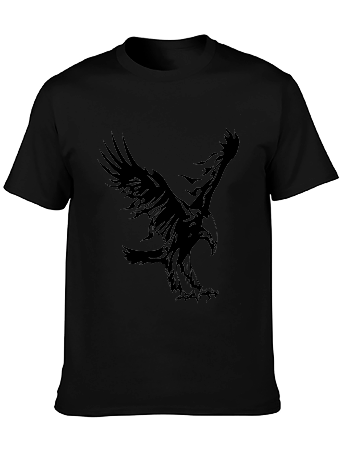 Black Men's Black Eagle Graphic Tee view 3