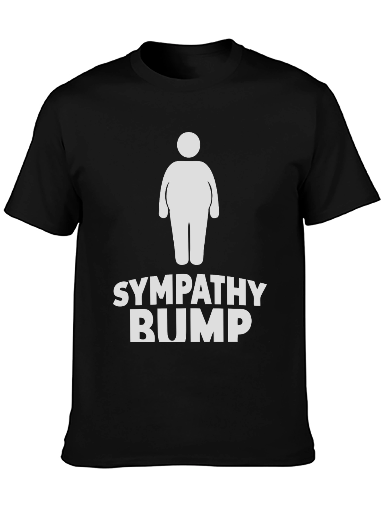 Black Sympathy Bump Funny T-Shirt view 3