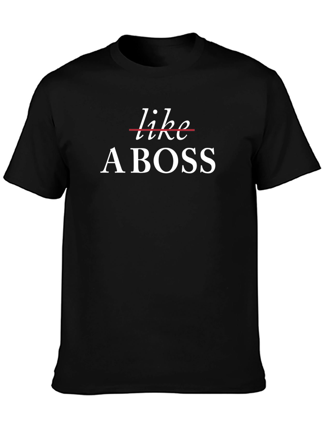 Black Like a Boss Graphic Tee - Men's Black Cotton T-Shirt view 3
