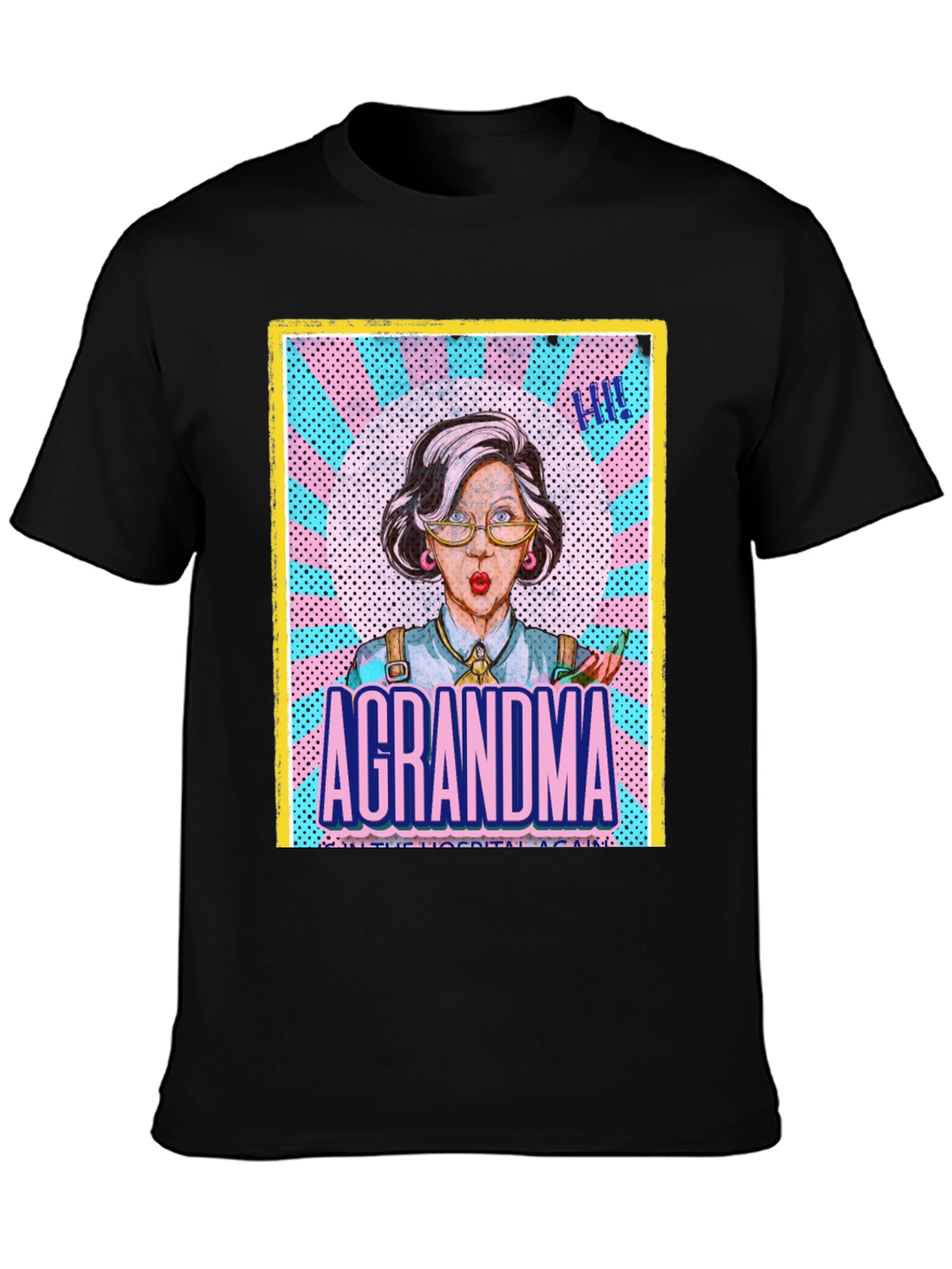 Black A GRANDMA T-Shirt - Unisex view 3