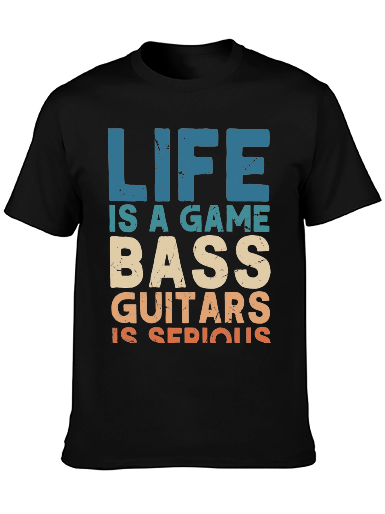 Black Bass Guitars T-Shirt: Life is a Game view 3