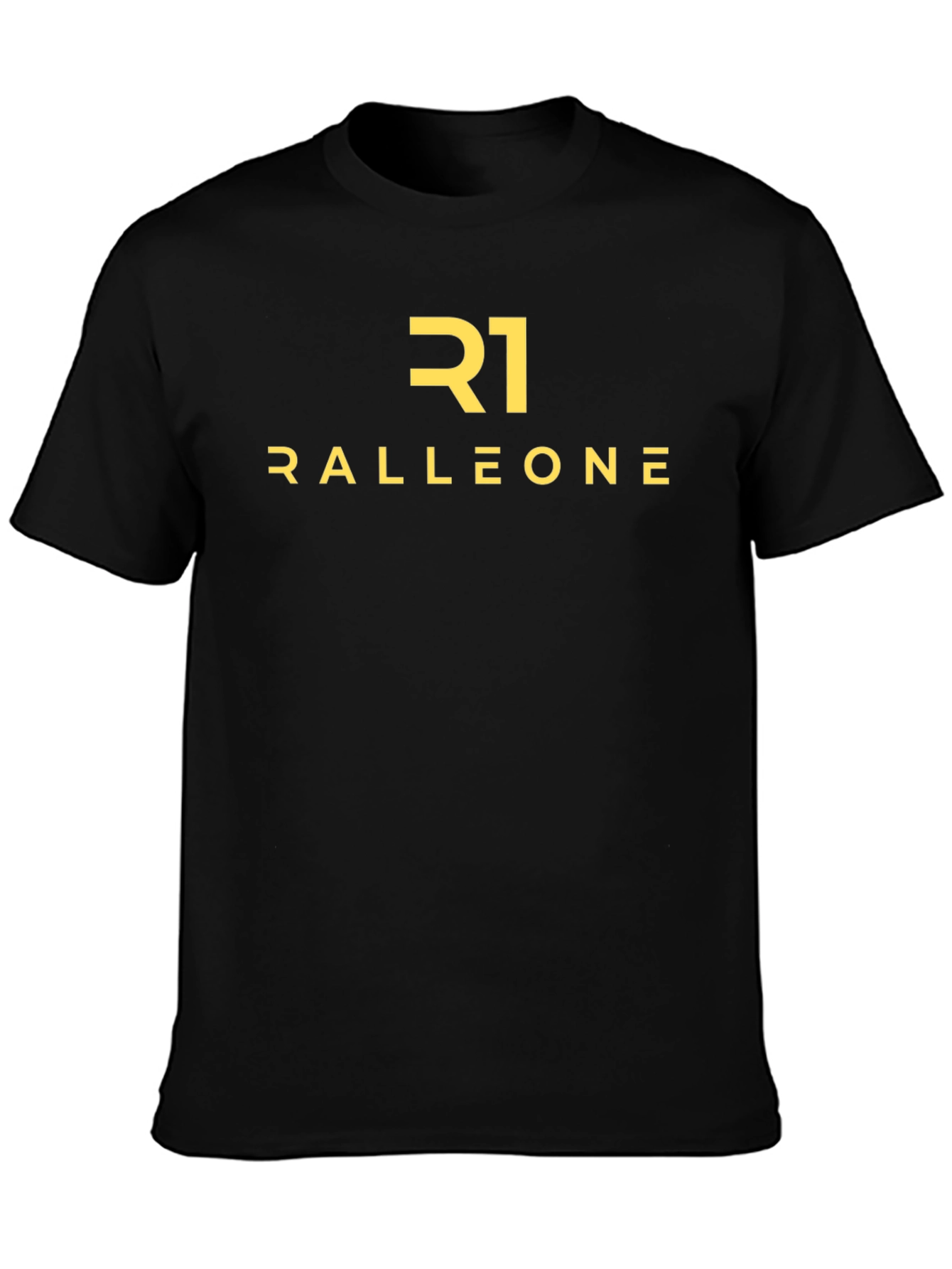 Black Ralleone Black Cotton Graphic T-Shirt view 3