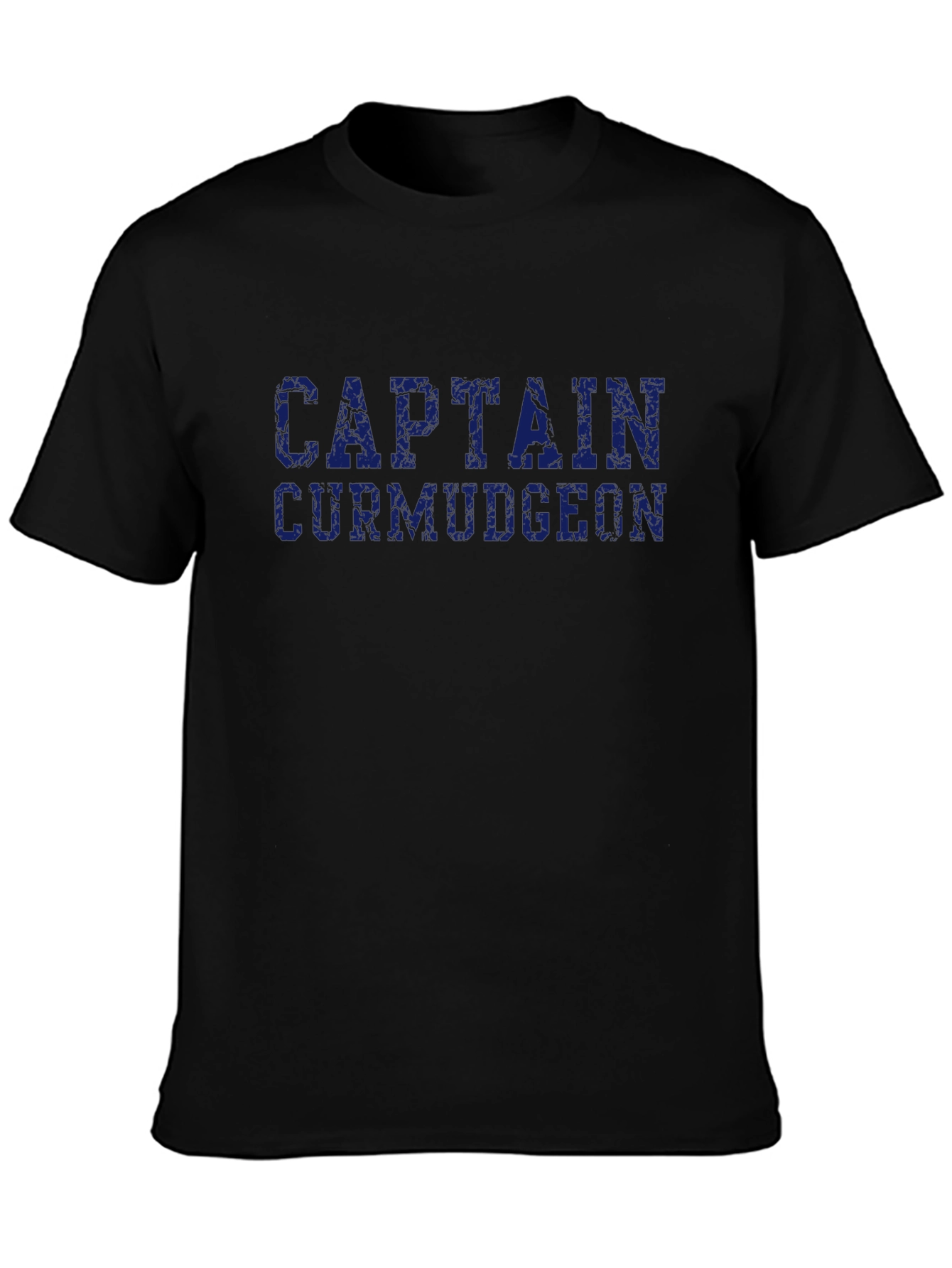 Black Captain Curmudgeon Graphic T-Shirt - Black view 3