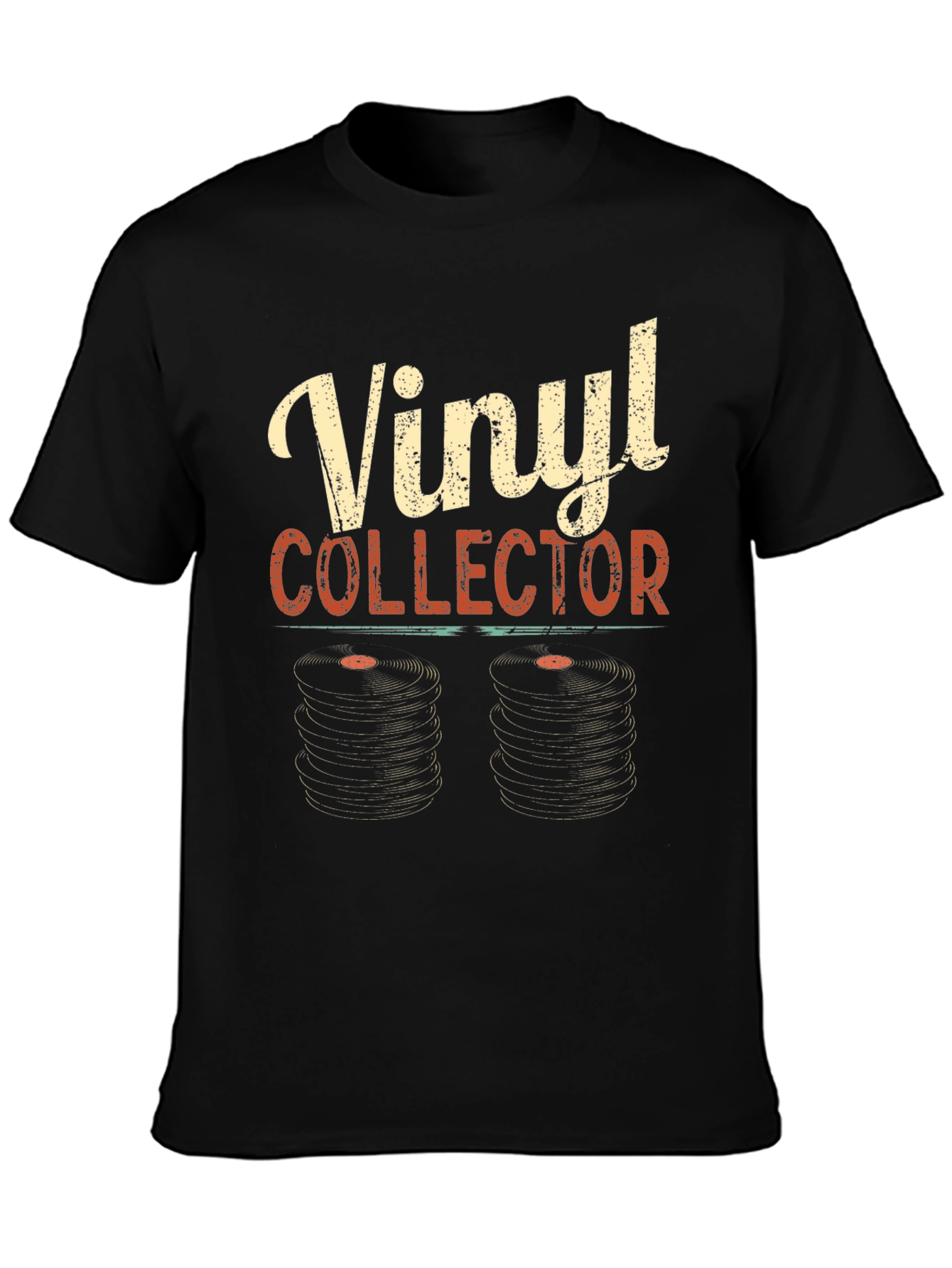 Black Vinyl Collector T-Shirt - Music Lover Gift view 3