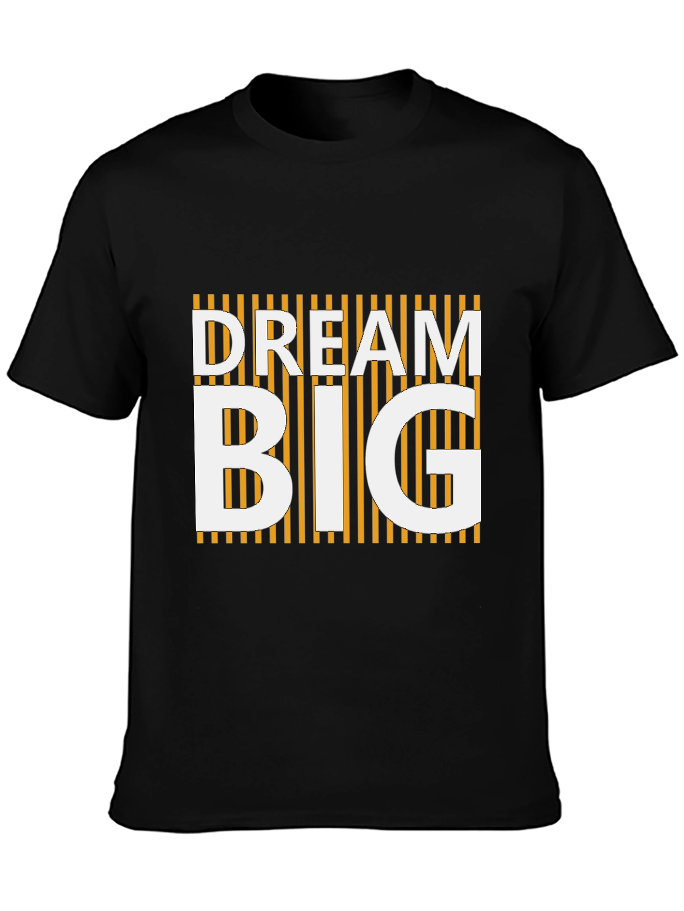Black Dream Big Graphic Tee - Black Crew Neck view 3