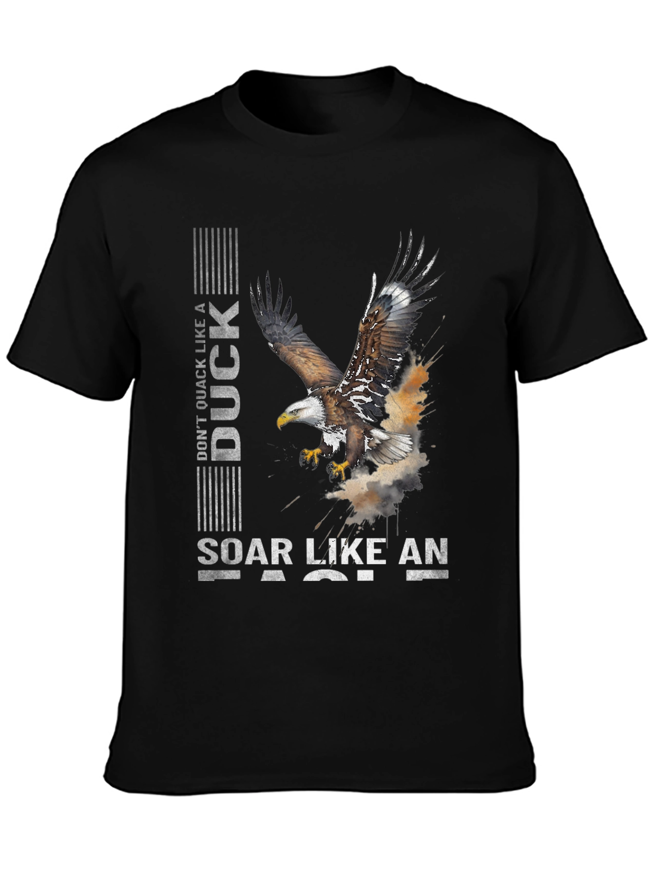 Black Don't Quack Like a Duck, Soar Like an Eagle Graphic Tee view 3