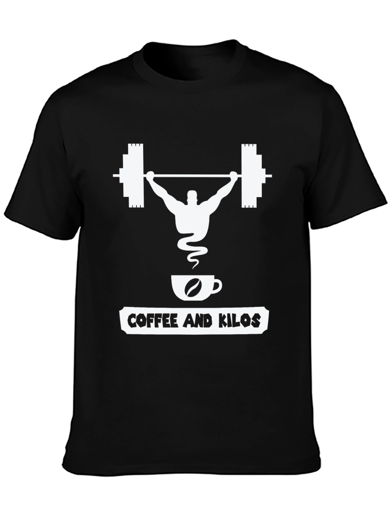 Black Coffee & Kilos Weightlifting T-Shirt view 3
