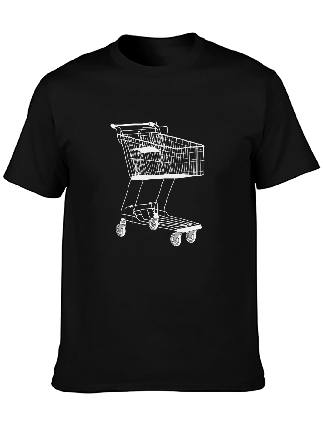 Shopping Cart Graphic Tee - Black - 3