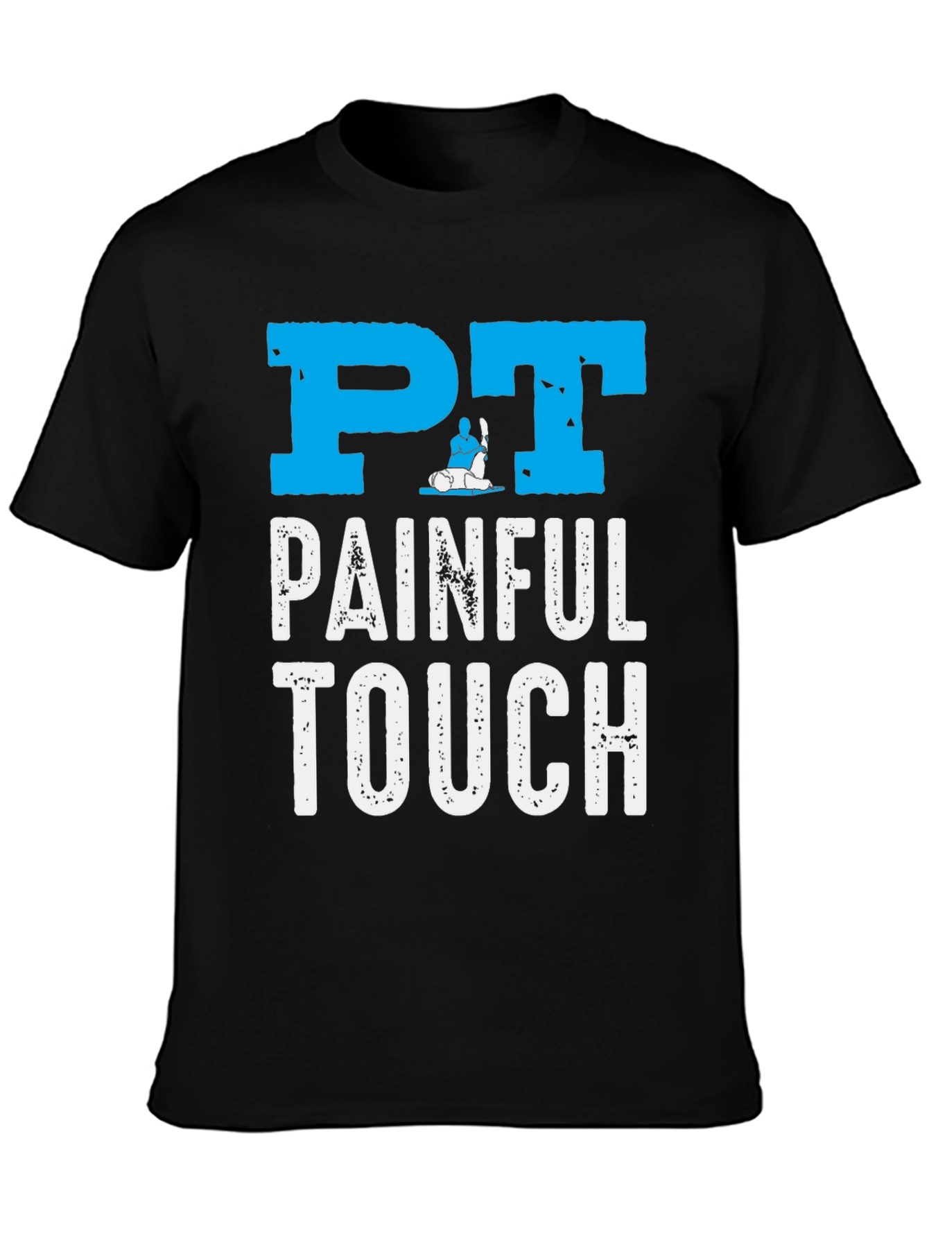 Black PT Painful Touch Graphic Tee - Physical Therapy Shirt view 3