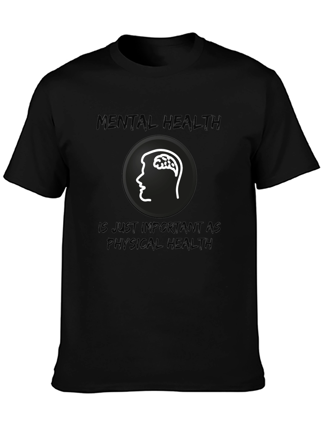 Black Mental Health Awareness Graphic T-Shirt view 3