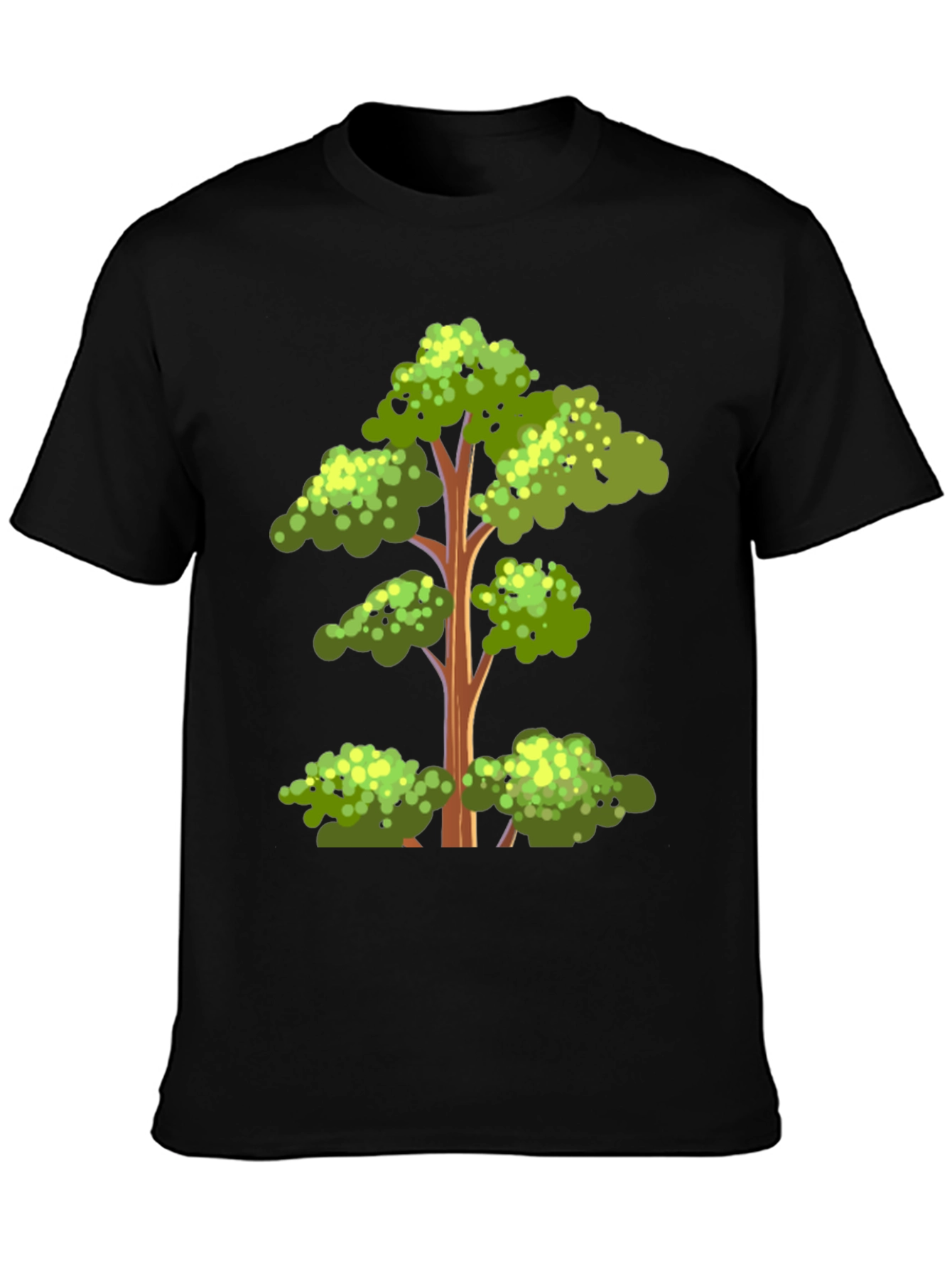 Black Tree Graphic Tee - Nature Inspired Menswear view 3