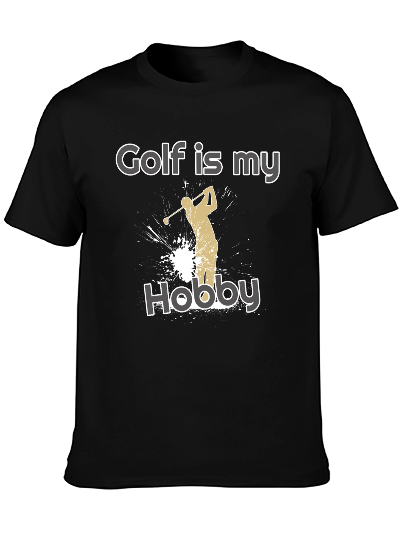 Black Golf is My Hobby Tee - Golfer's Favorite Shirt view 3