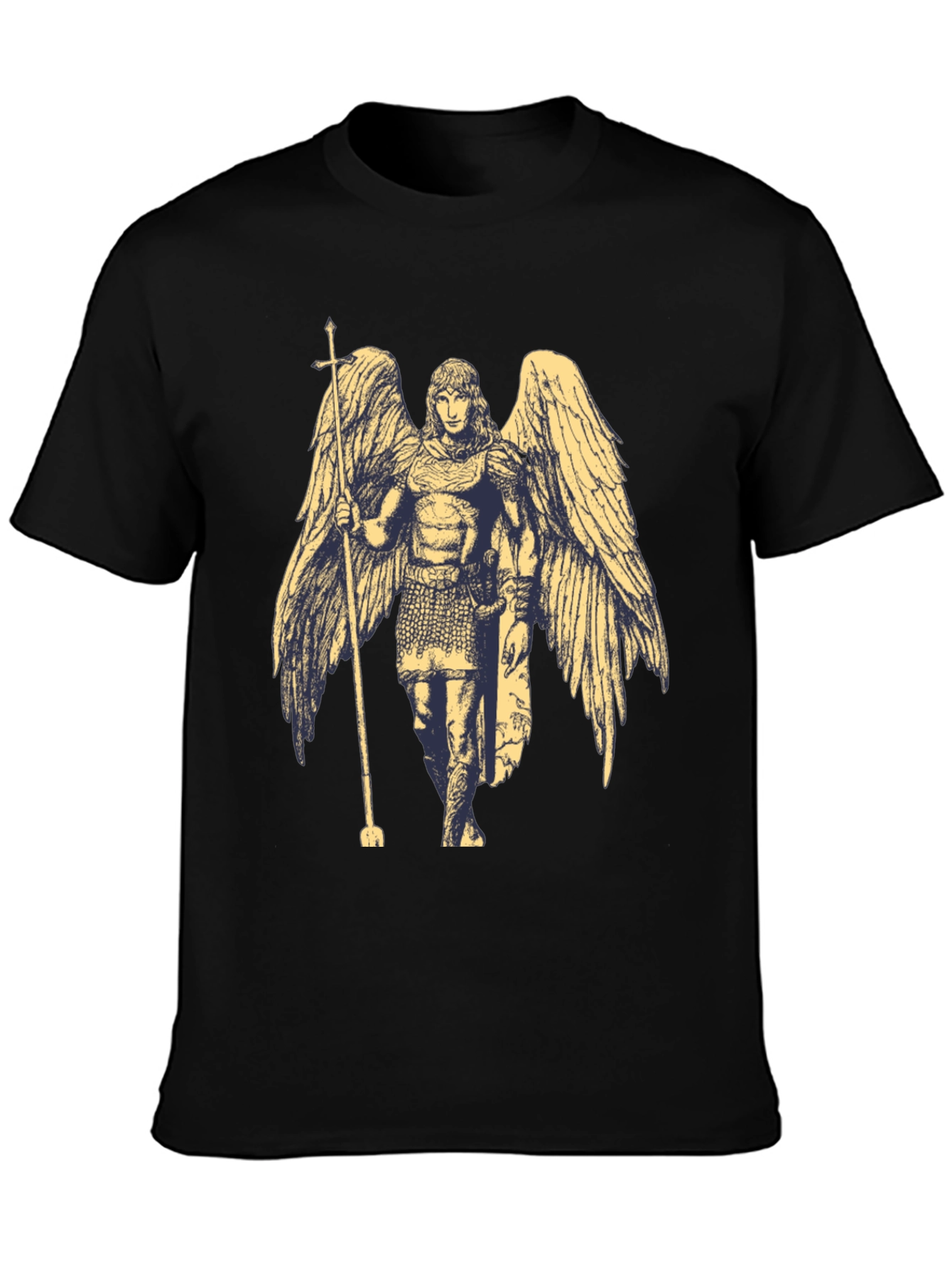 Black Angel Graphic Black T-Shirt view 3