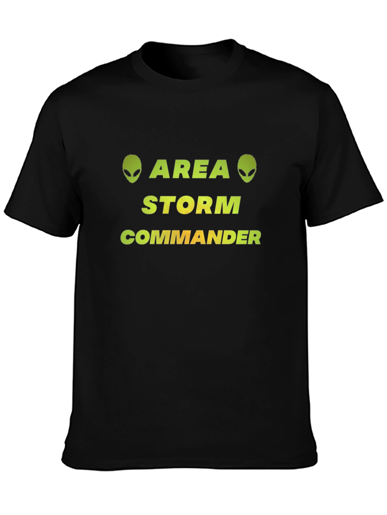 Black Area Storm Commander Graphic T-Shirt view 3