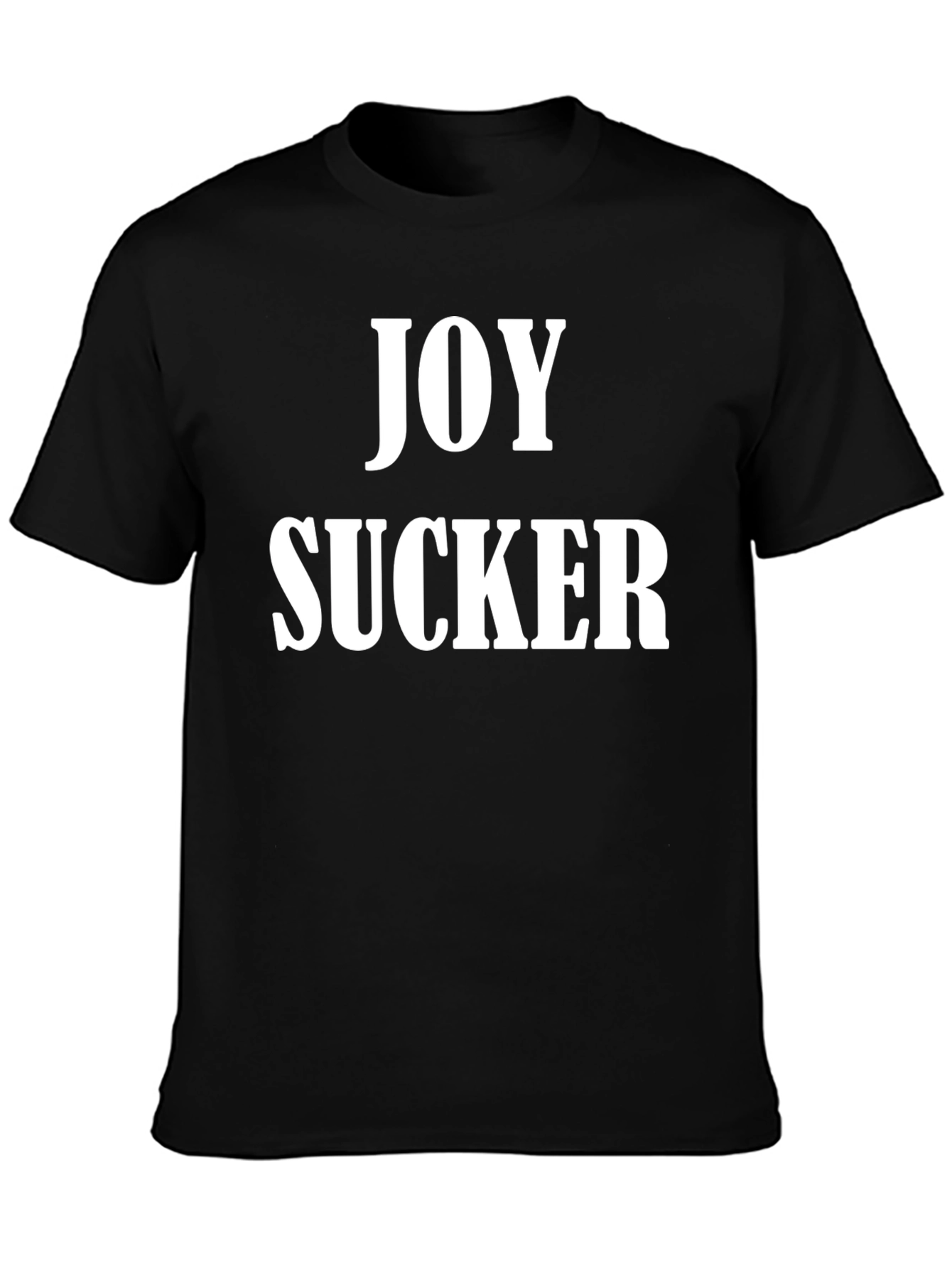 Black Joy Sucker Graphic Tee - Bold Statement T-Shirt view 3