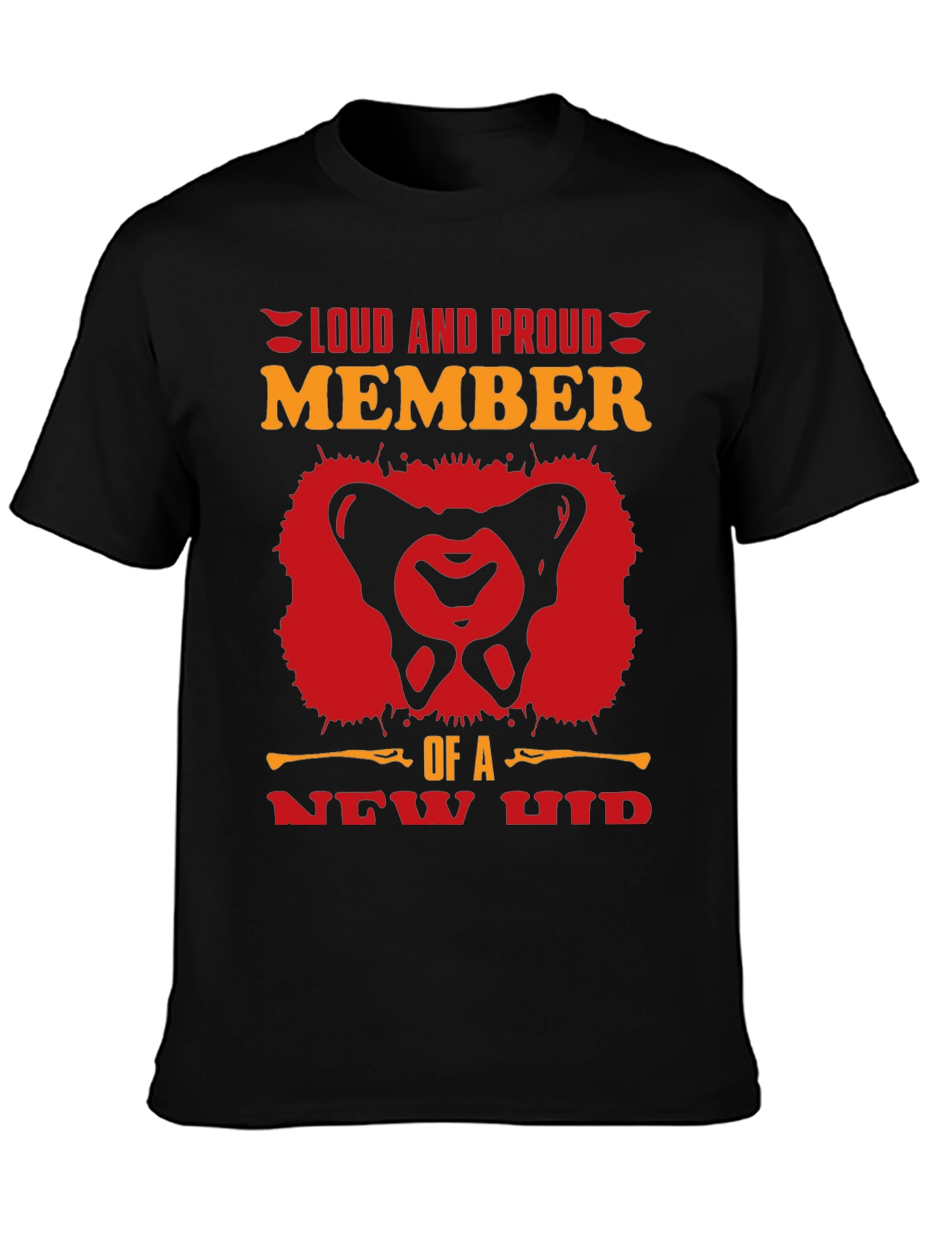 Black Loud and Proud Member T-Shirt - New Hip view 3