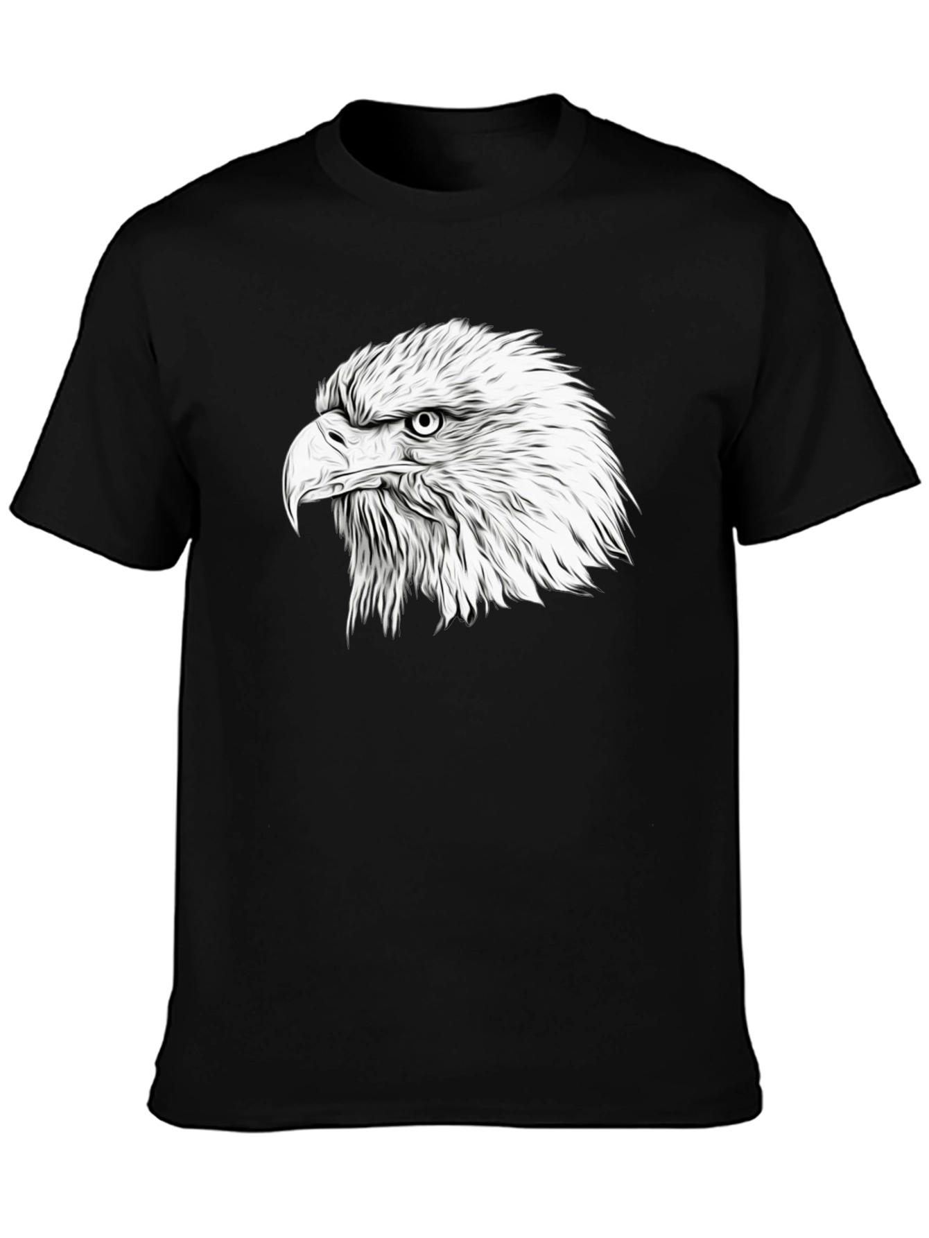 Black Black Eagle Graphic T-Shirt view 3