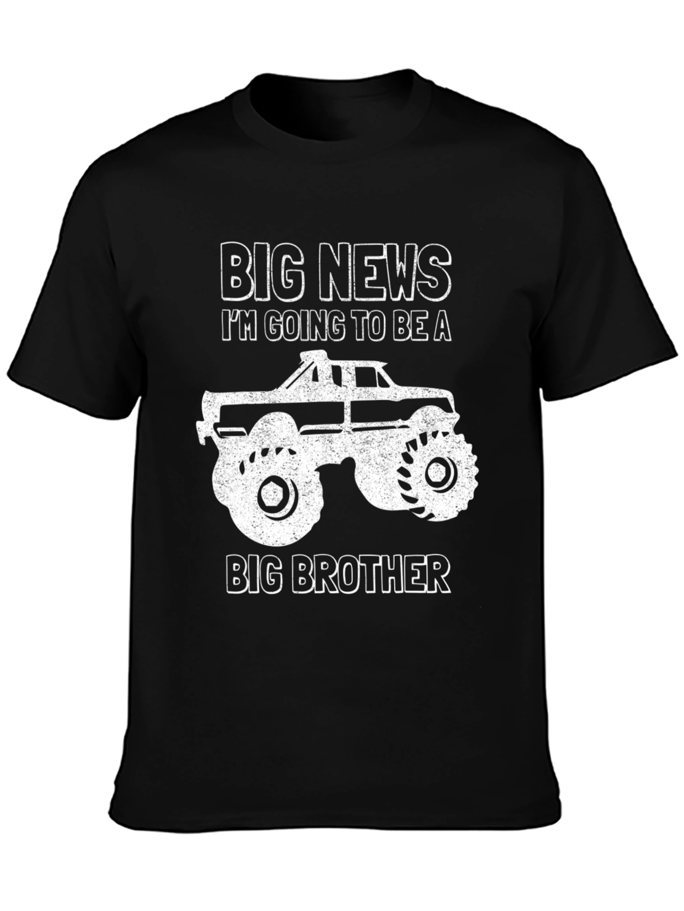 Black Big News Big Brother T-Shirt view 3