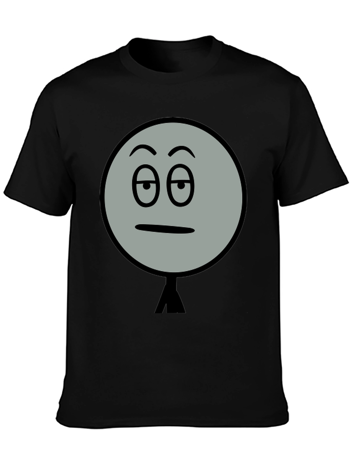 Black Sarcastic Mood T-Shirt - Funny Graphic Tee view 3