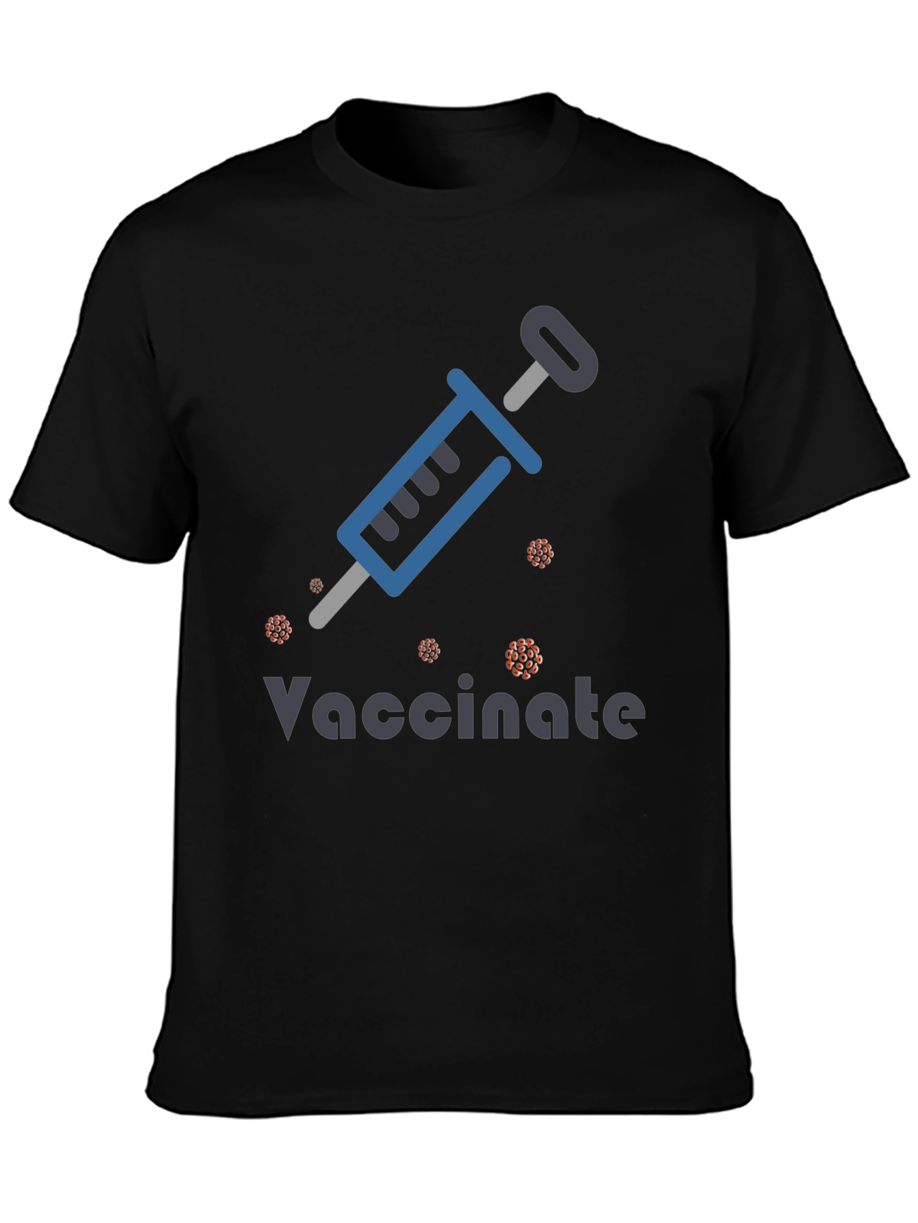 Black Vaccinate Graphic T-Shirt view 3