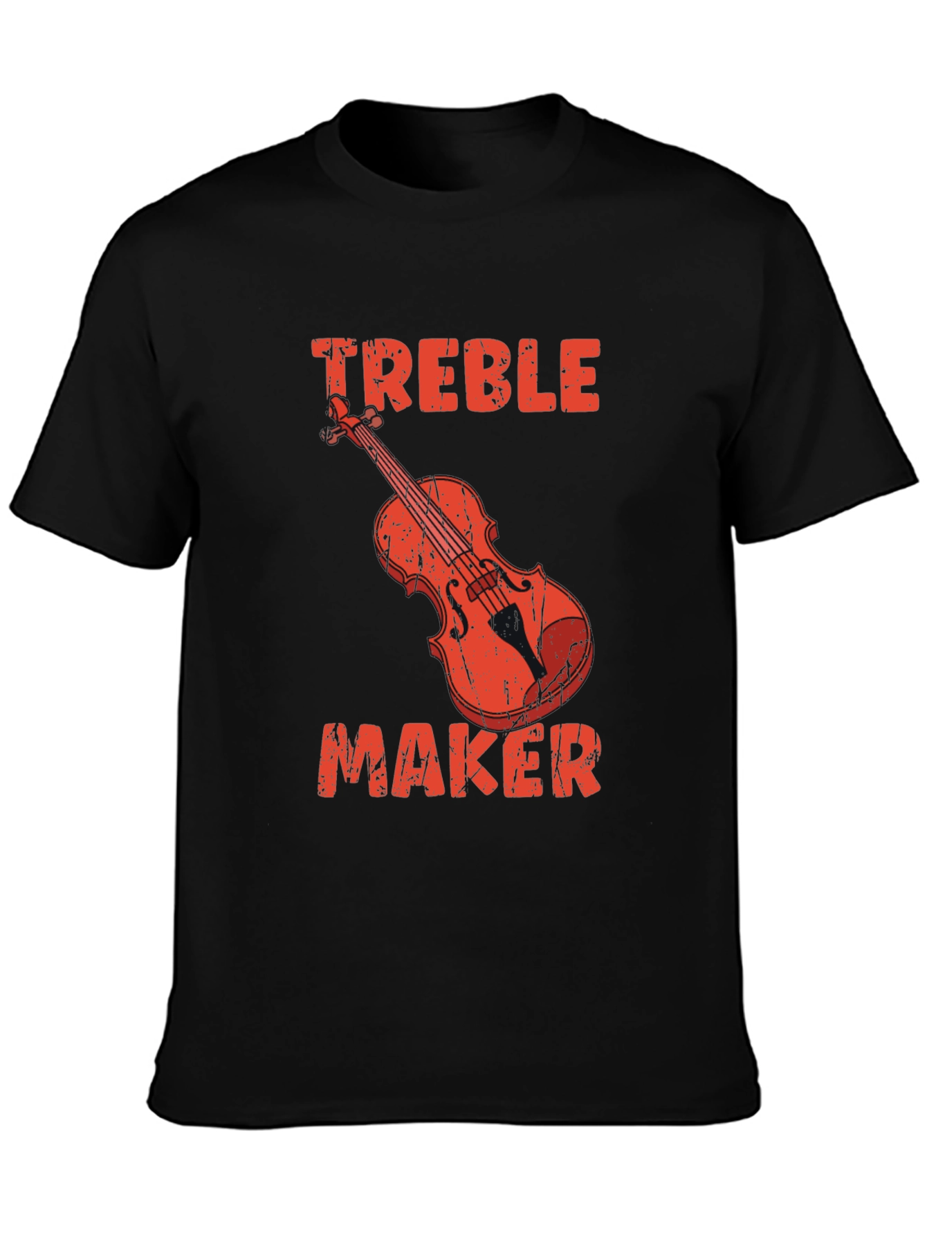 Black Treble Maker Graphic Tee - Musician T-Shirt view 3