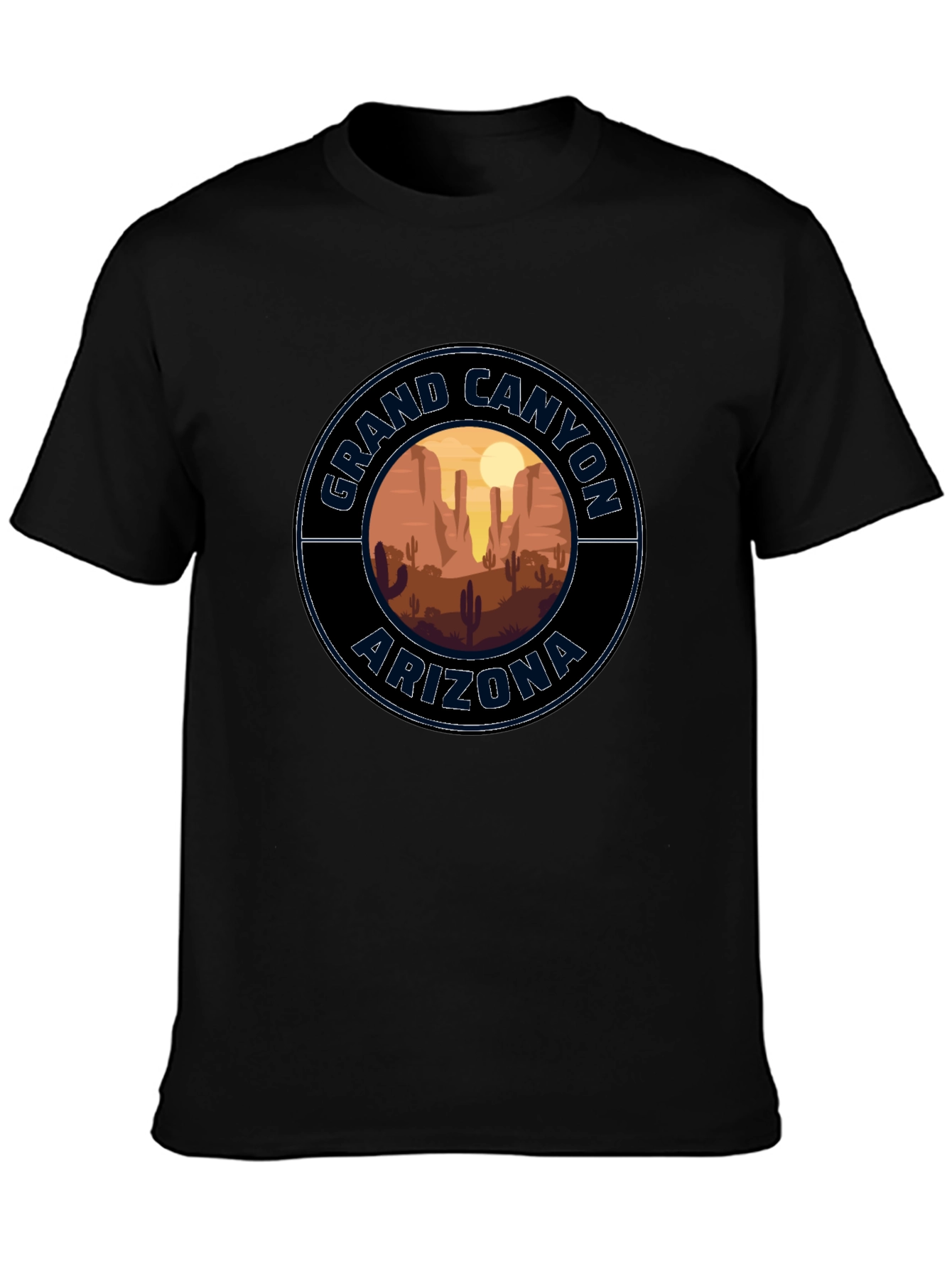 Black Grand Canyon Arizona Graphic Tee view 3