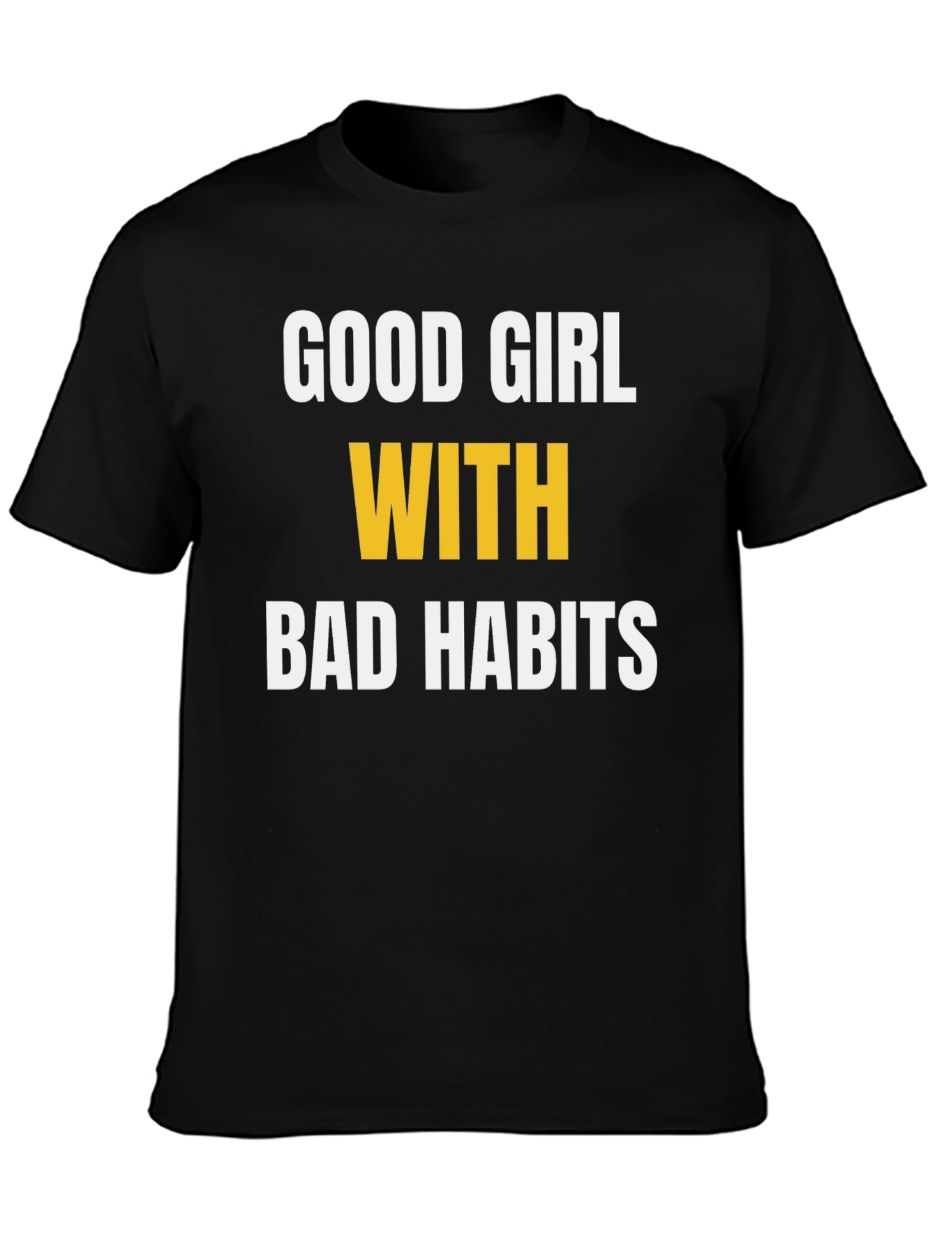 Black Good Girl Bad Habits Graphic Tee view 3