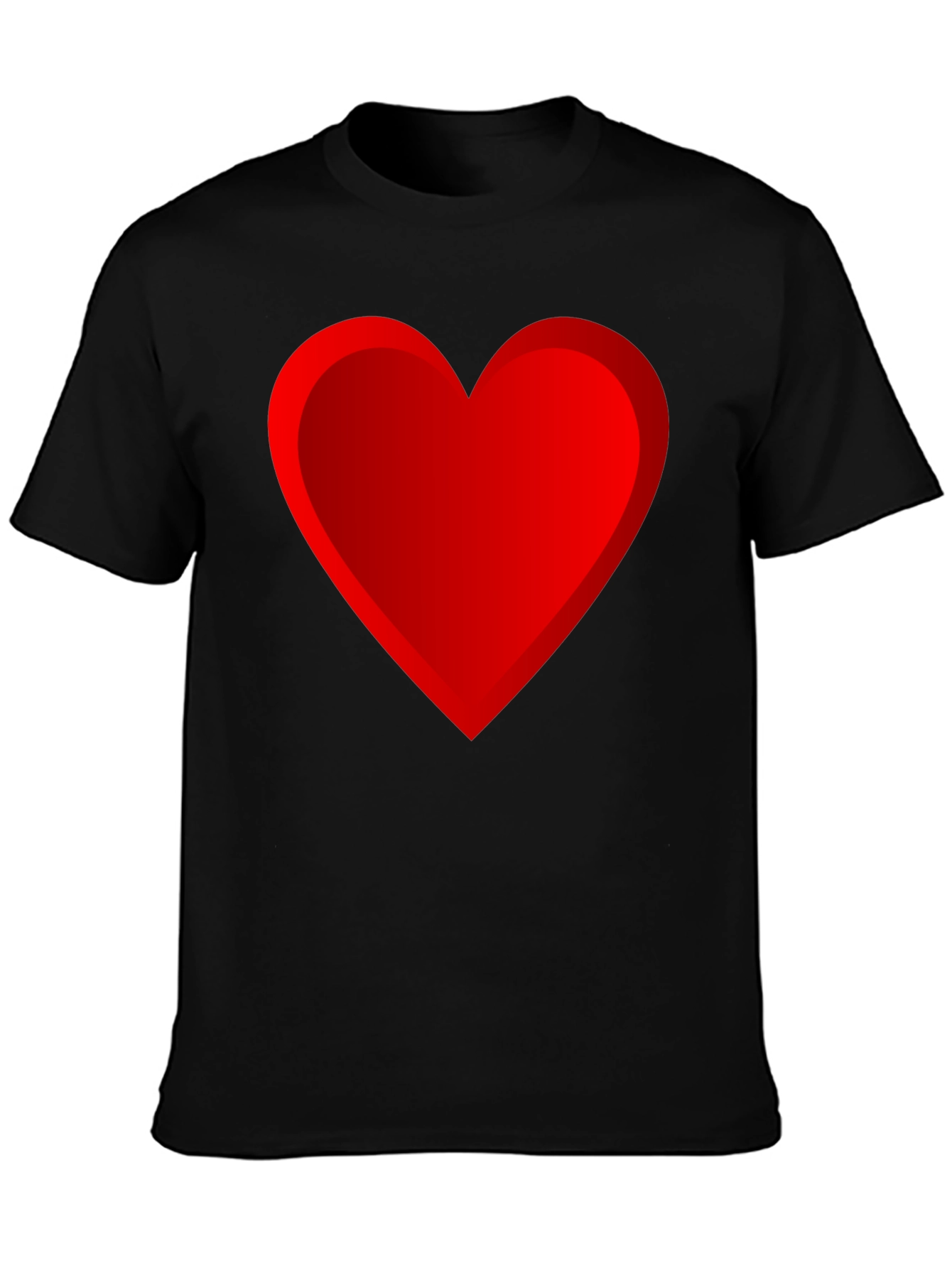 Black Heart Graphic Black T-Shirt view 3