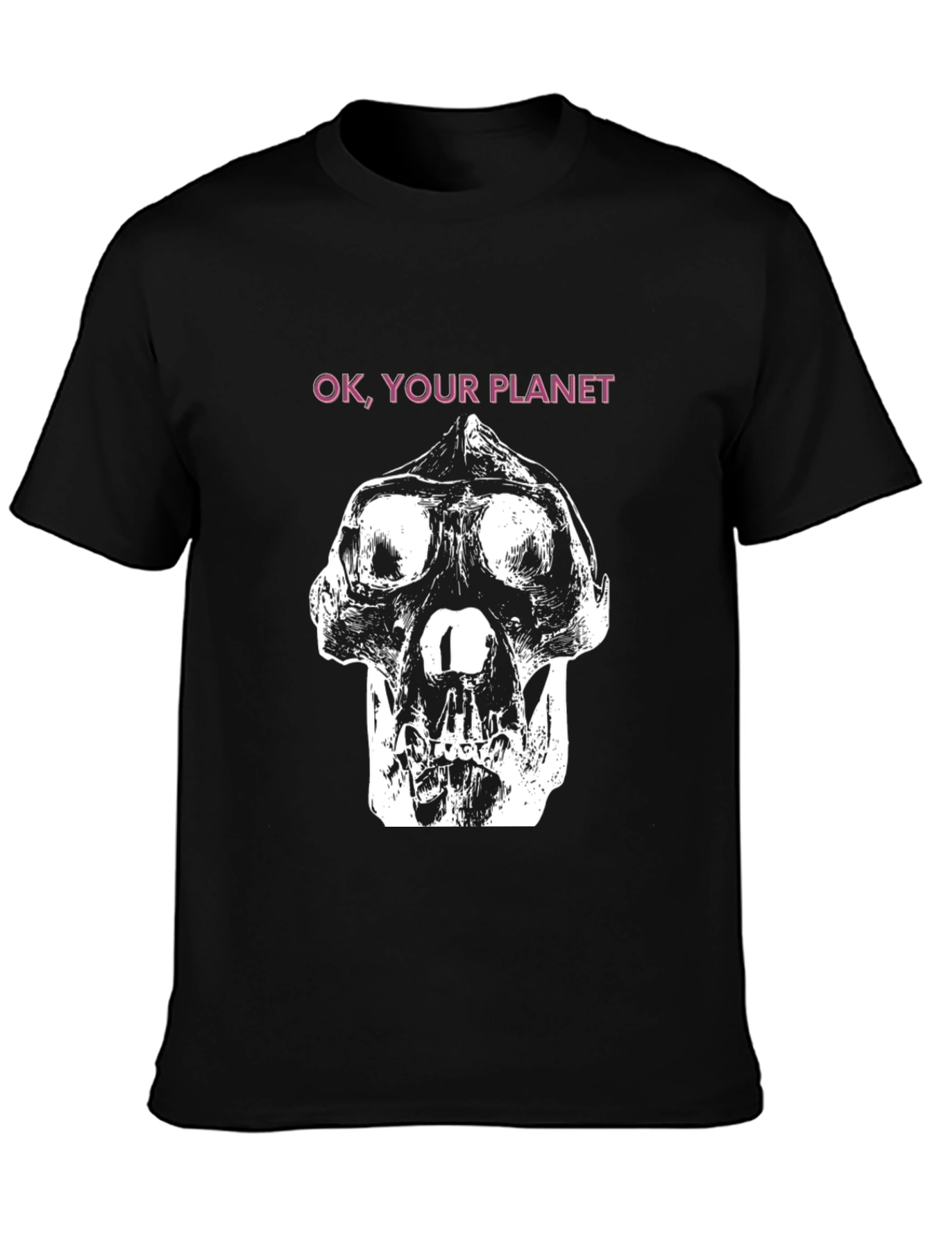 Black Ok, Your Planet Graphic Tee view 3