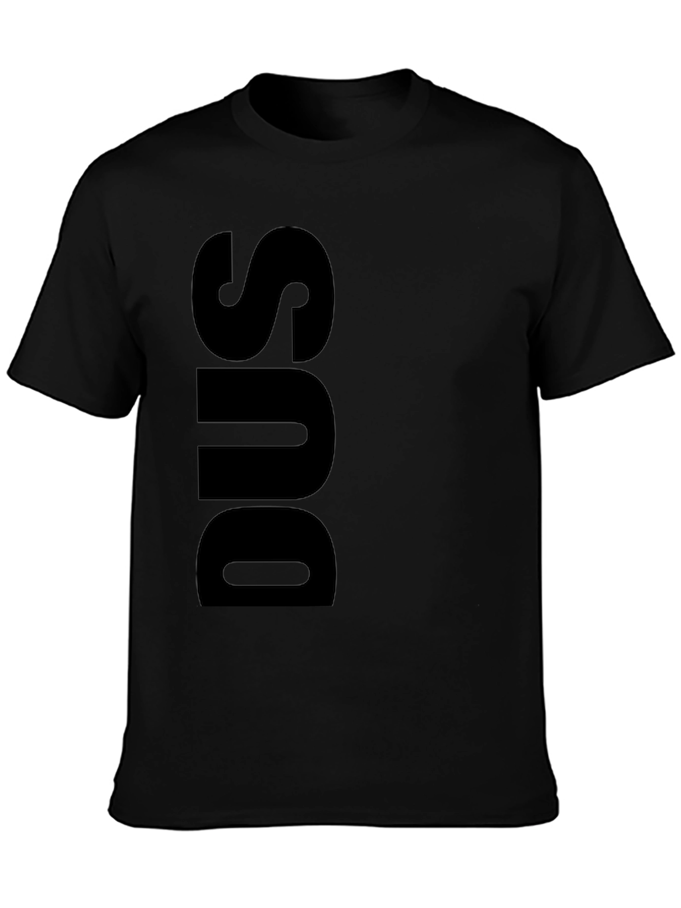 Black DUS Black Graphic Tee - Bold Statement Shirt view 3