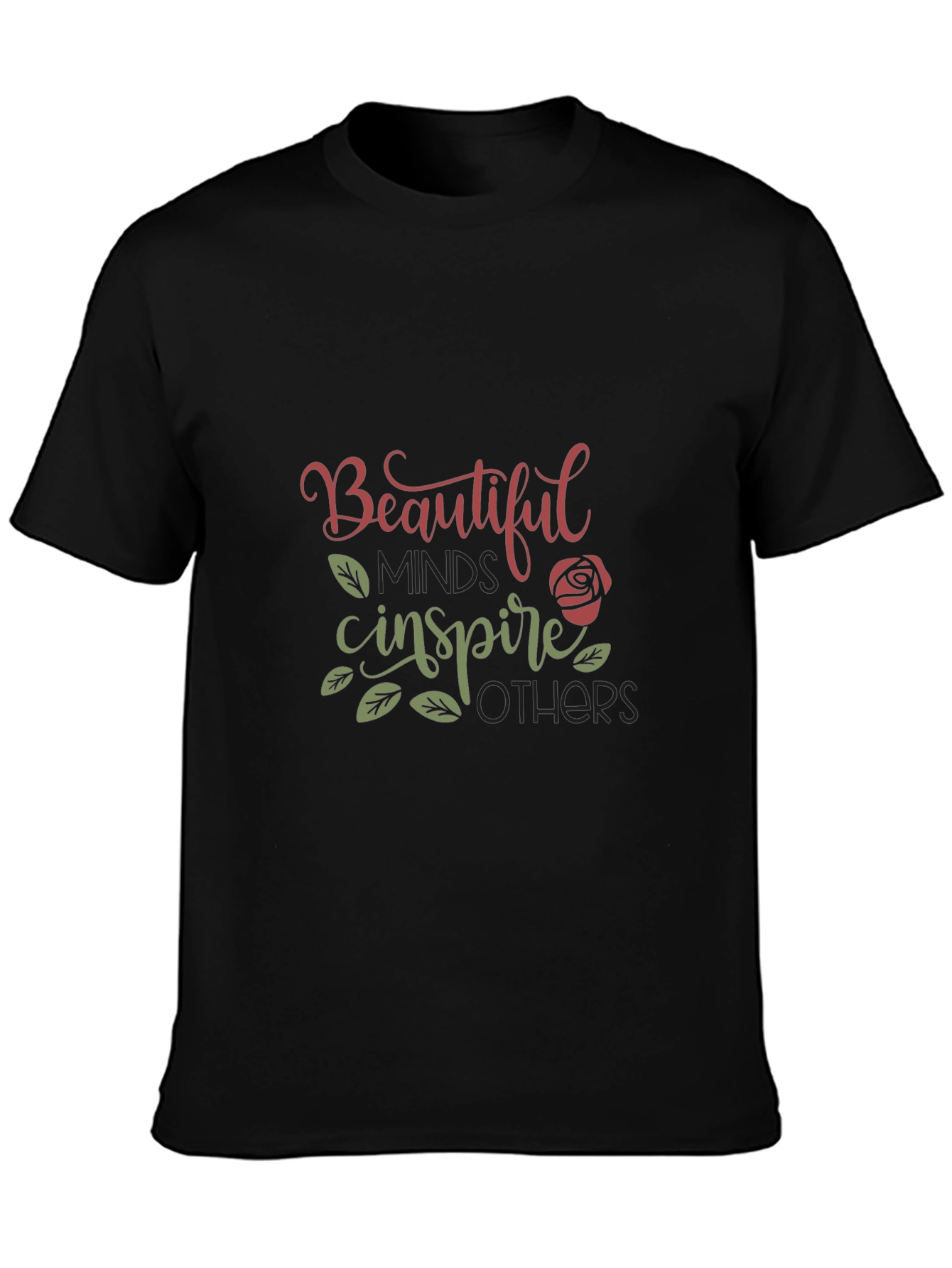 Black Beautiful Minds Inspire Others Graphic Tee view 3
