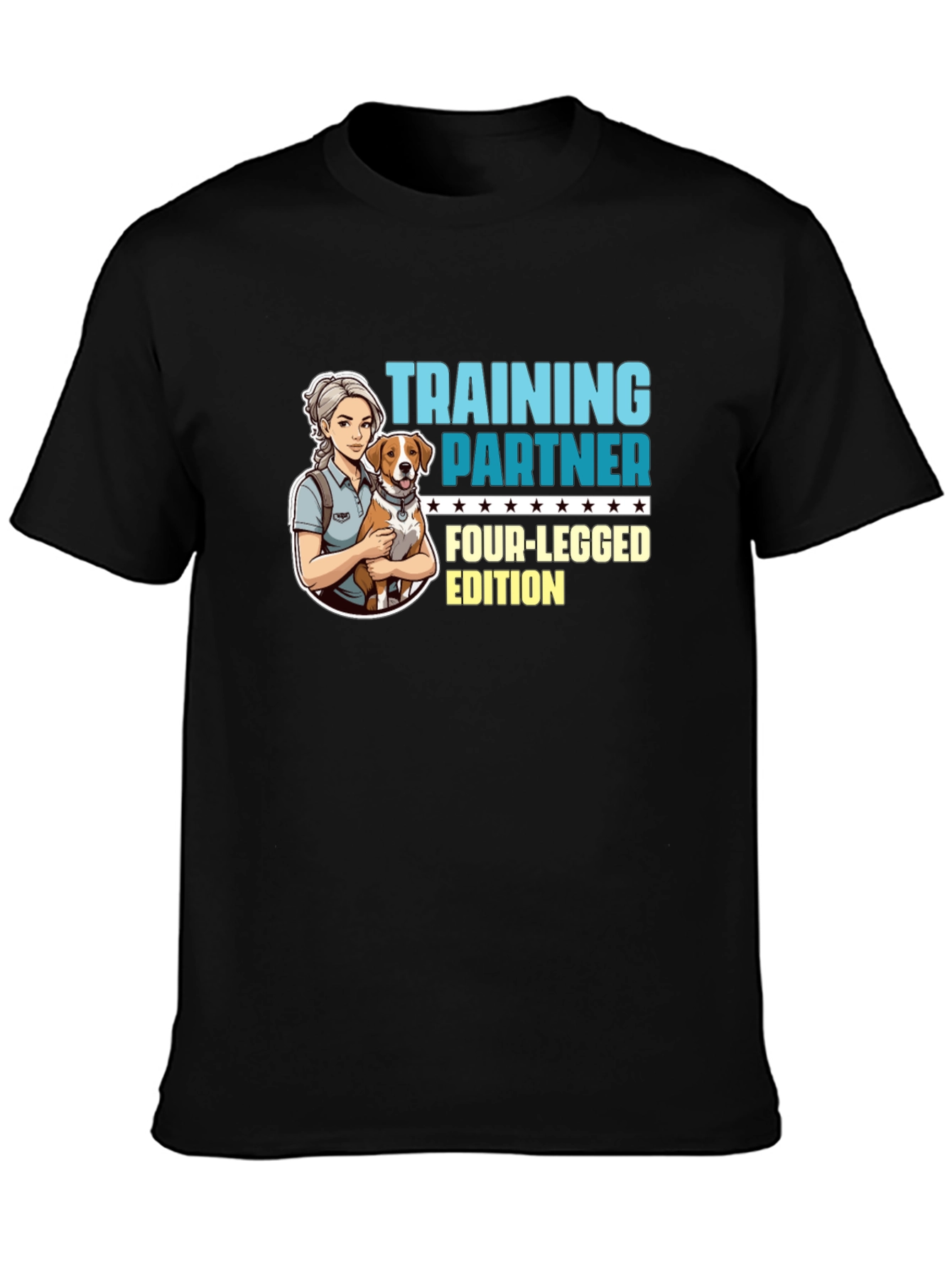 Black Training Partner Four-Legged Edition T-Shirt view 3