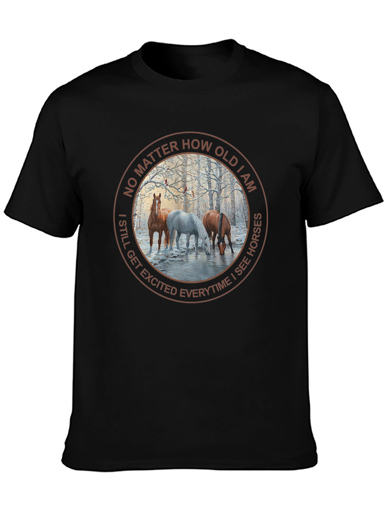 Black Horse Lover T-Shirt - No Matter How Old view 3