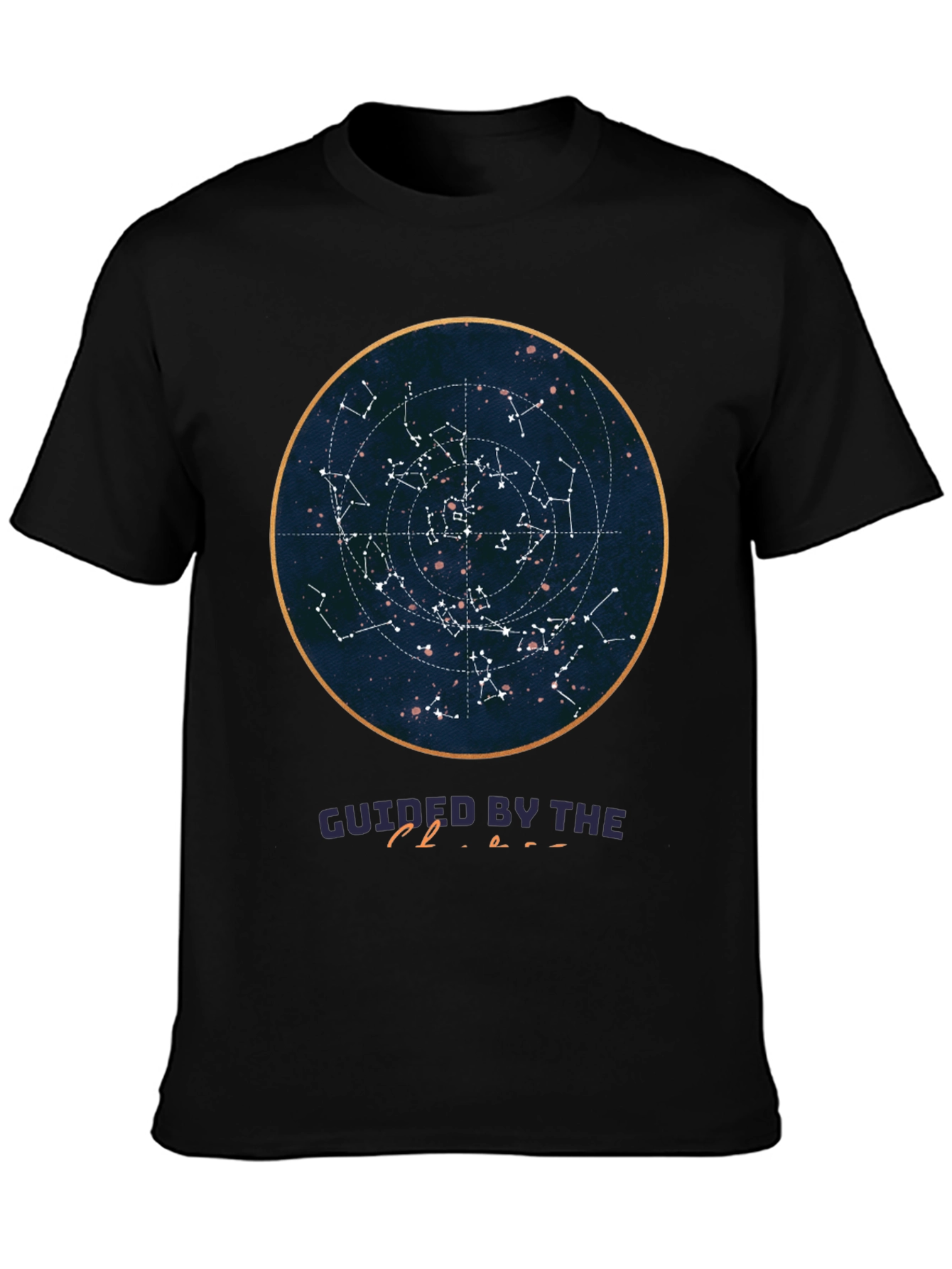 Black Celestial Constellation T-Shirt view 3