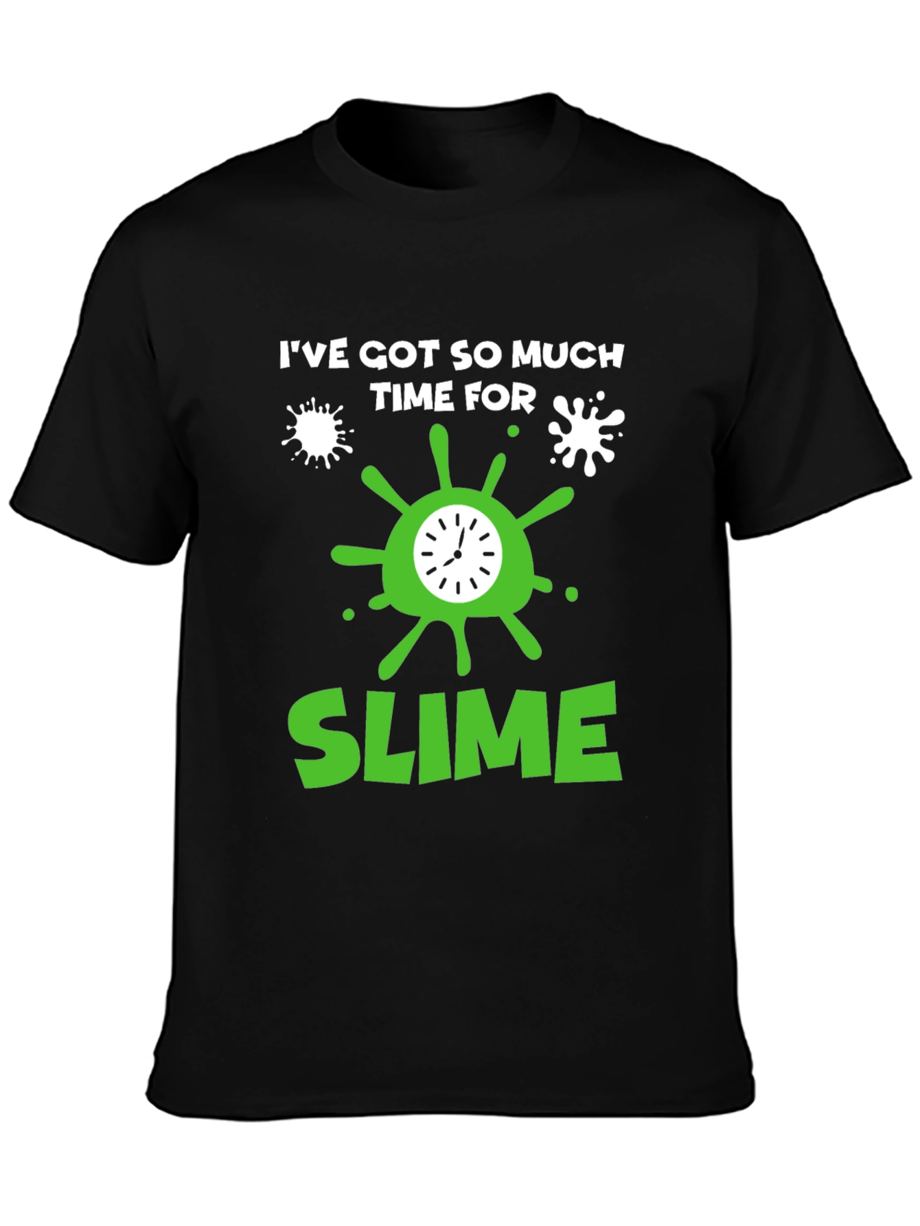 Black Time for Slime Black Graphic Tee view 3