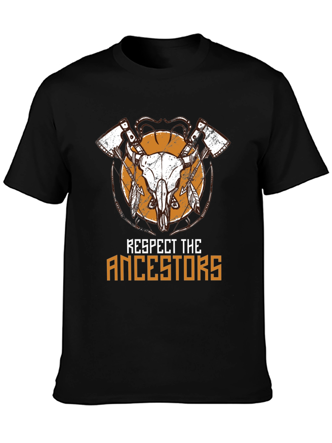 Black Respect The Ancestors Graphic Tee view 3