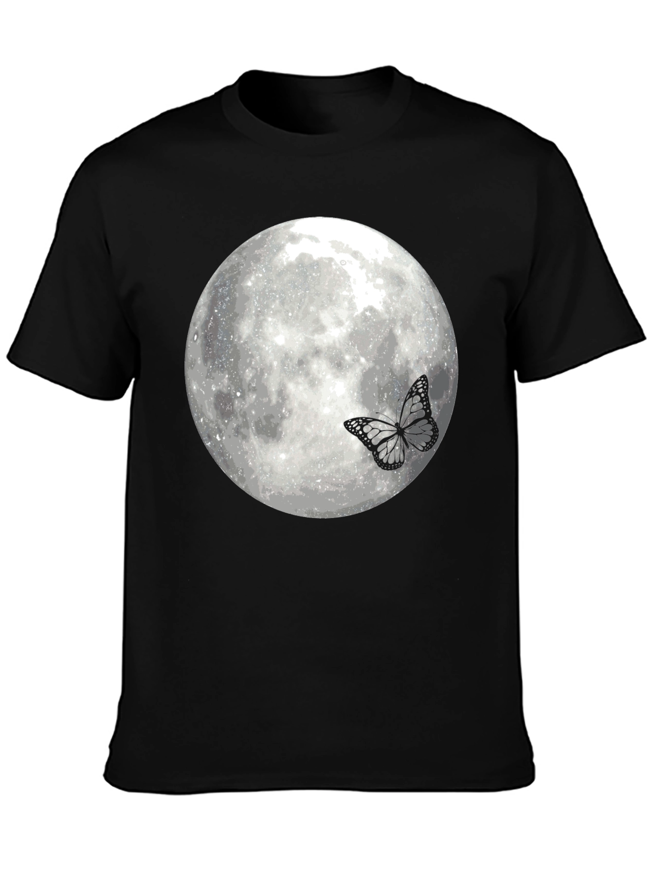 Black Moon Butterfly Graphic Tee view 3