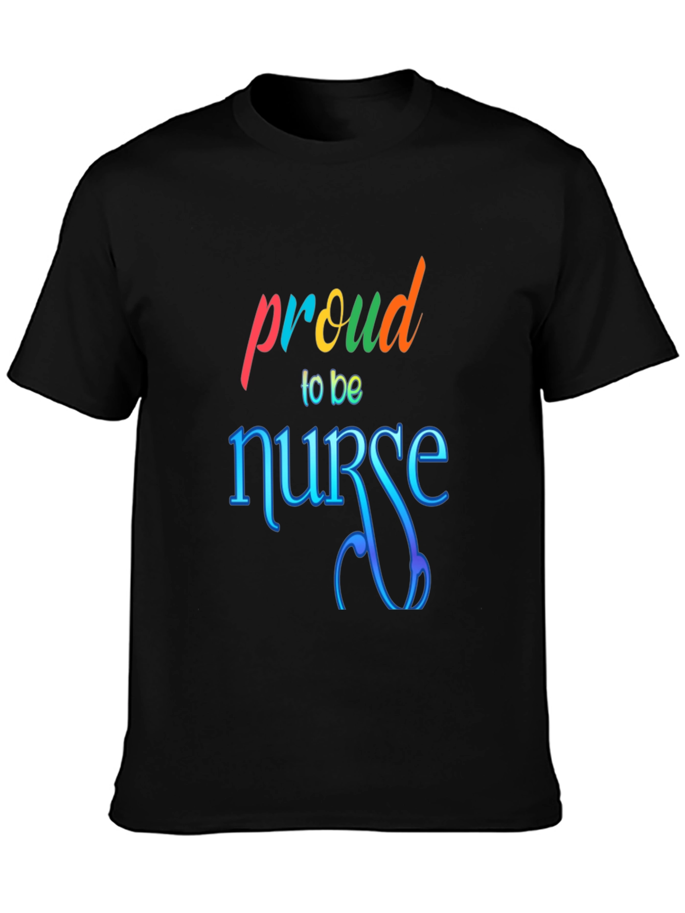 Black Proud Nurse Graphic Tee - Soft Cotton Comfort view 3
